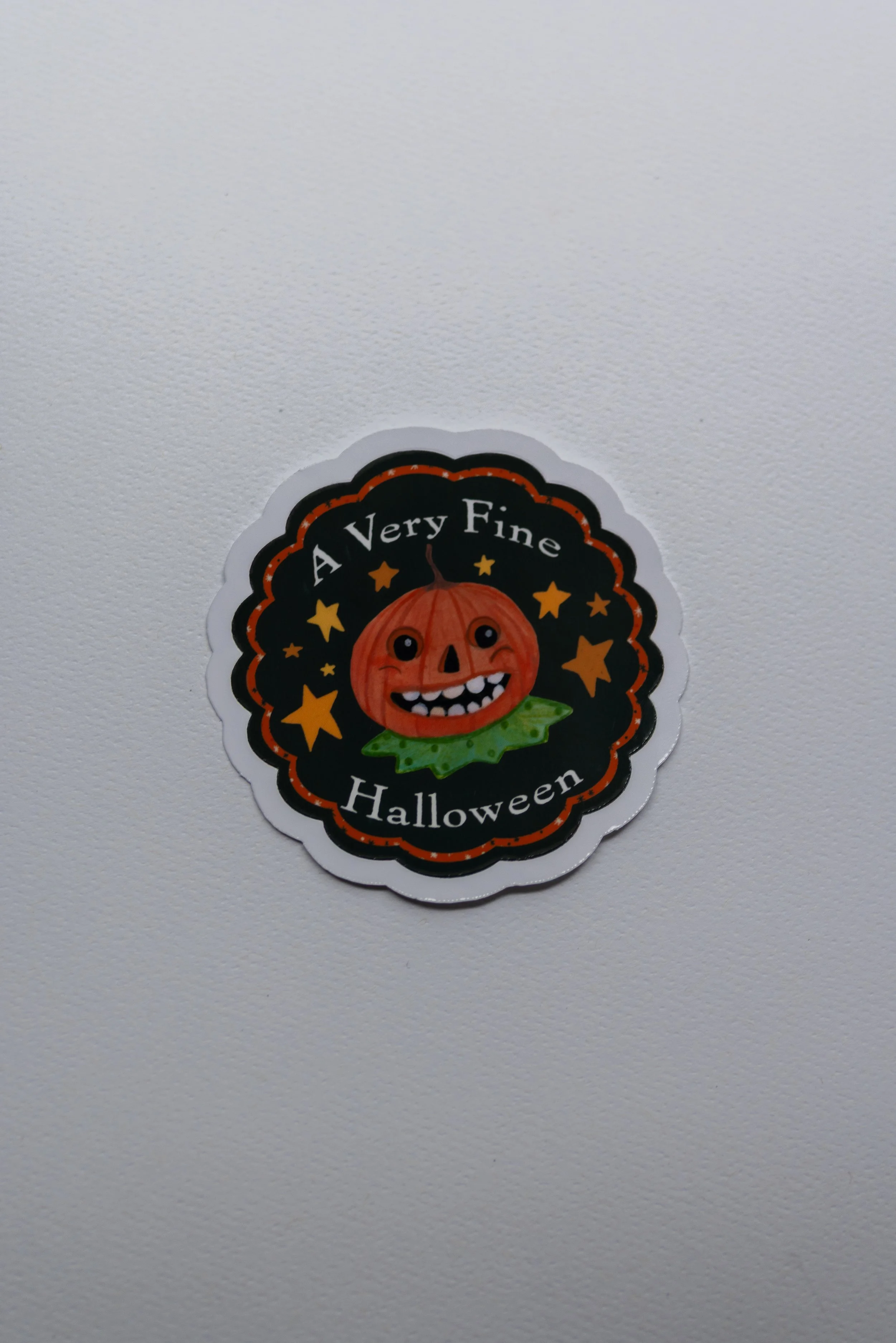 A Very Fine Halloween Die Cut Sticker