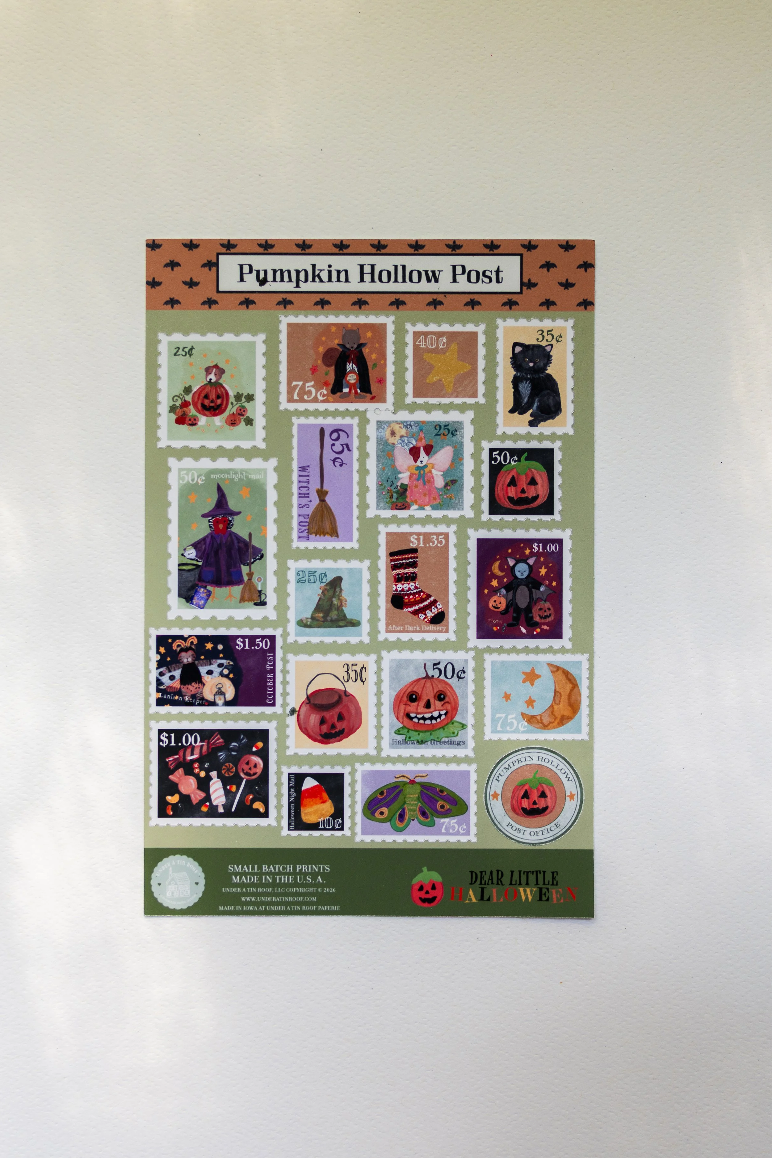 Pumpkin Hollow Post Office Sticker Sheet