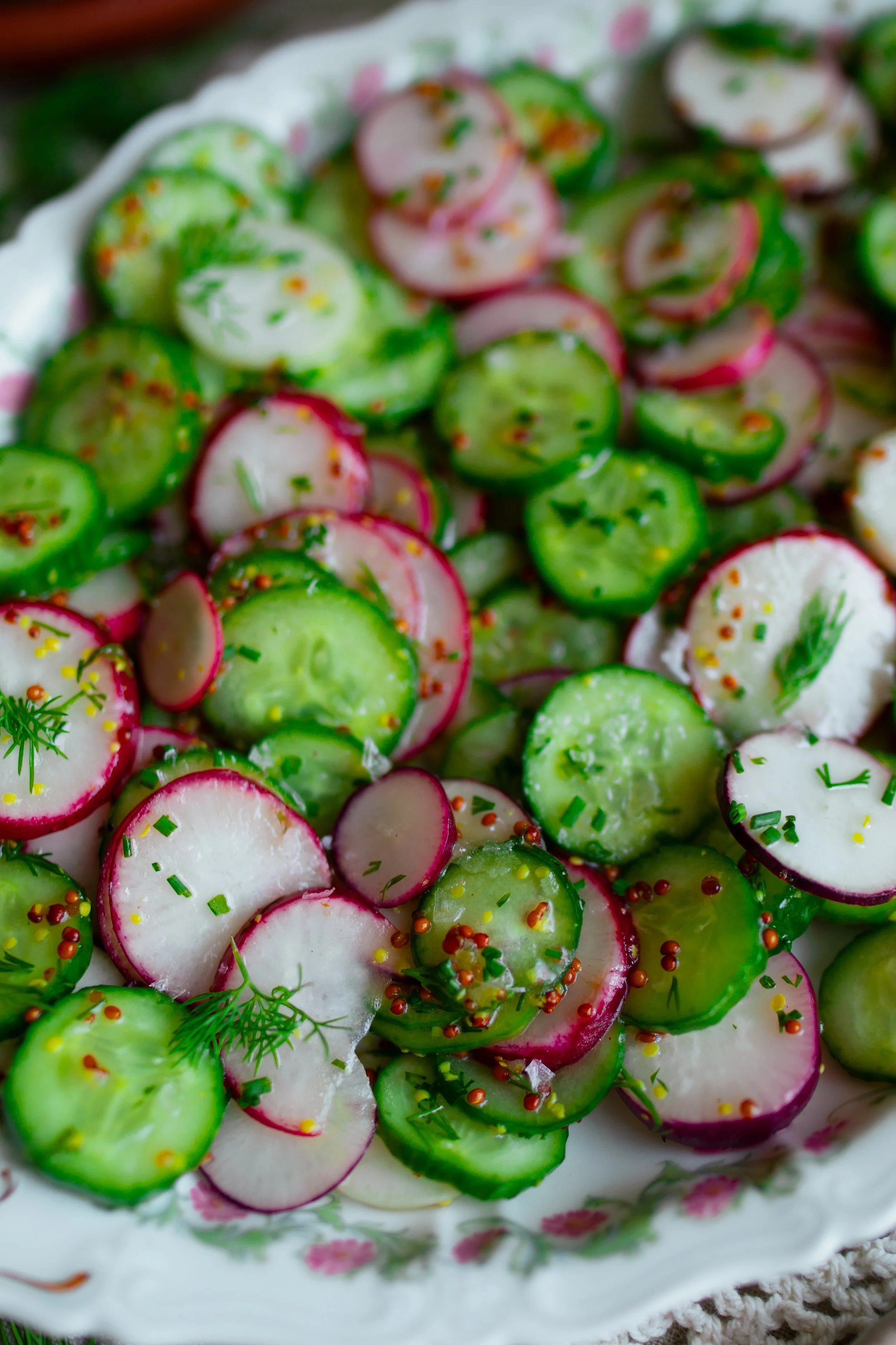 Cucumber Radish Appetizer Japanese Style Cucumber And Radish Salad