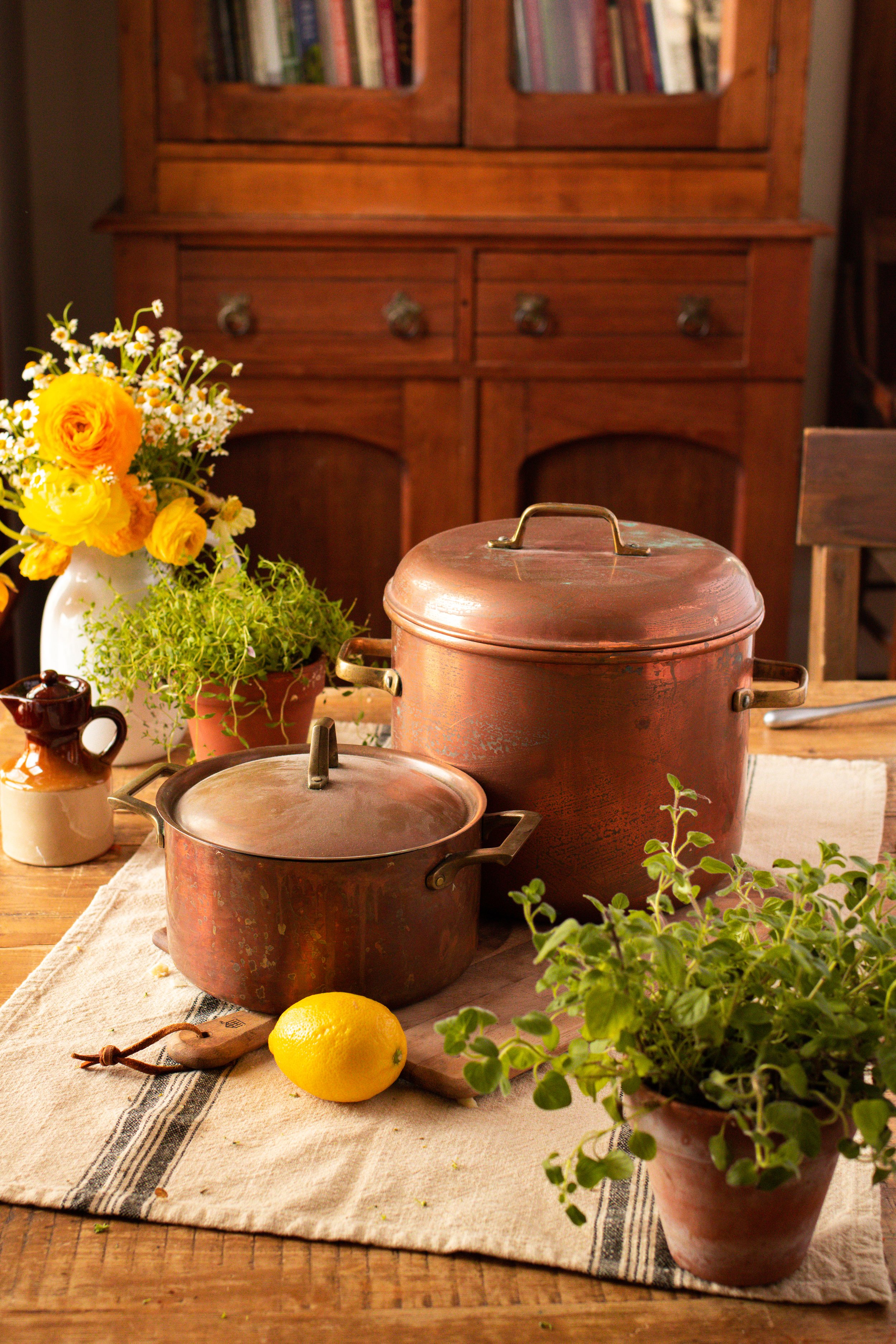 Copper Tea Kettle, Nickel-Lined Copper Kettle