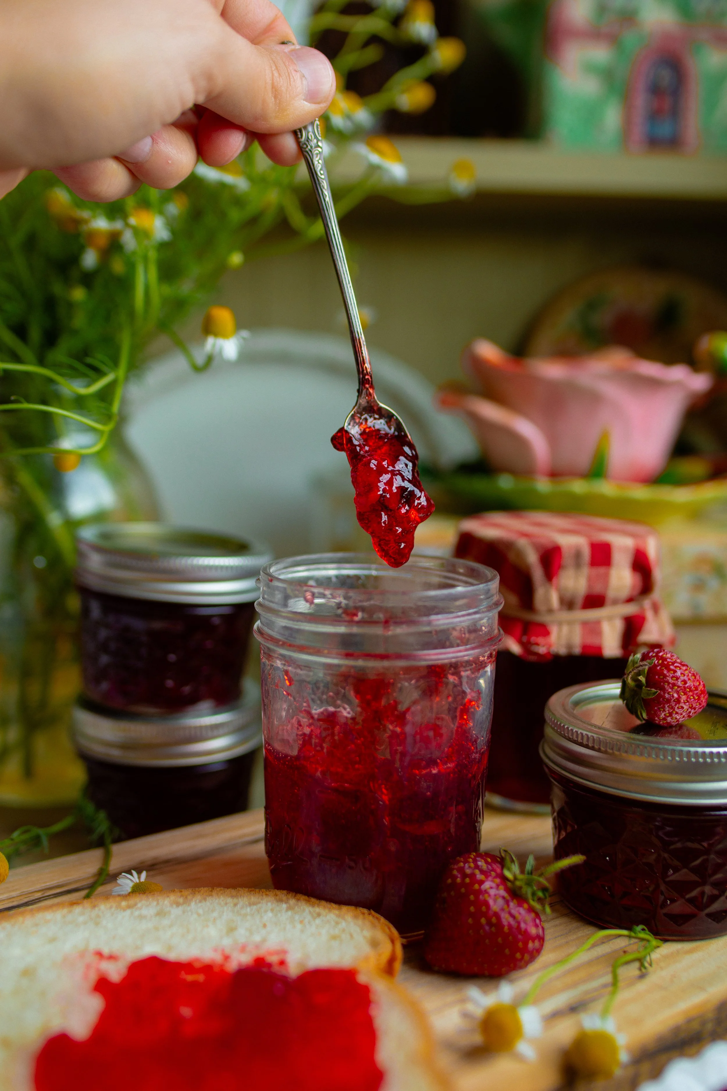 Strawberry Chamomile Jelly Recipe and StepbyStep Canning Guide