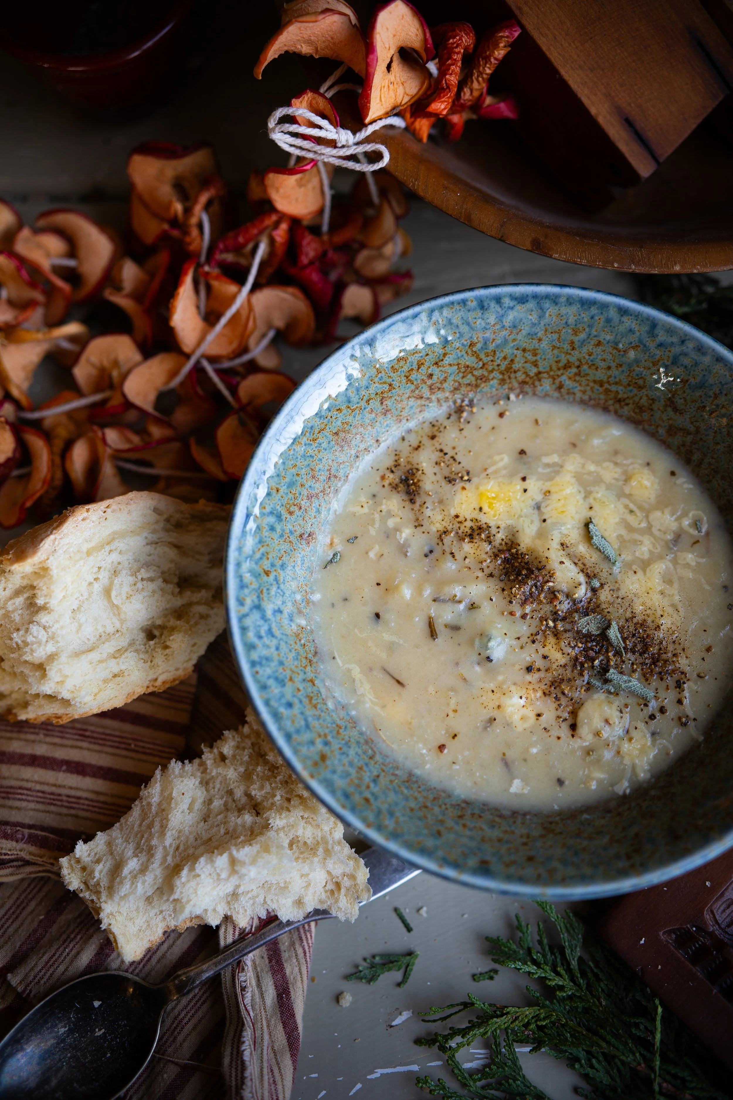 Pioneer Potato Soup from Kirsten’s World American Girl Recipes Hearty Frontier Comfort