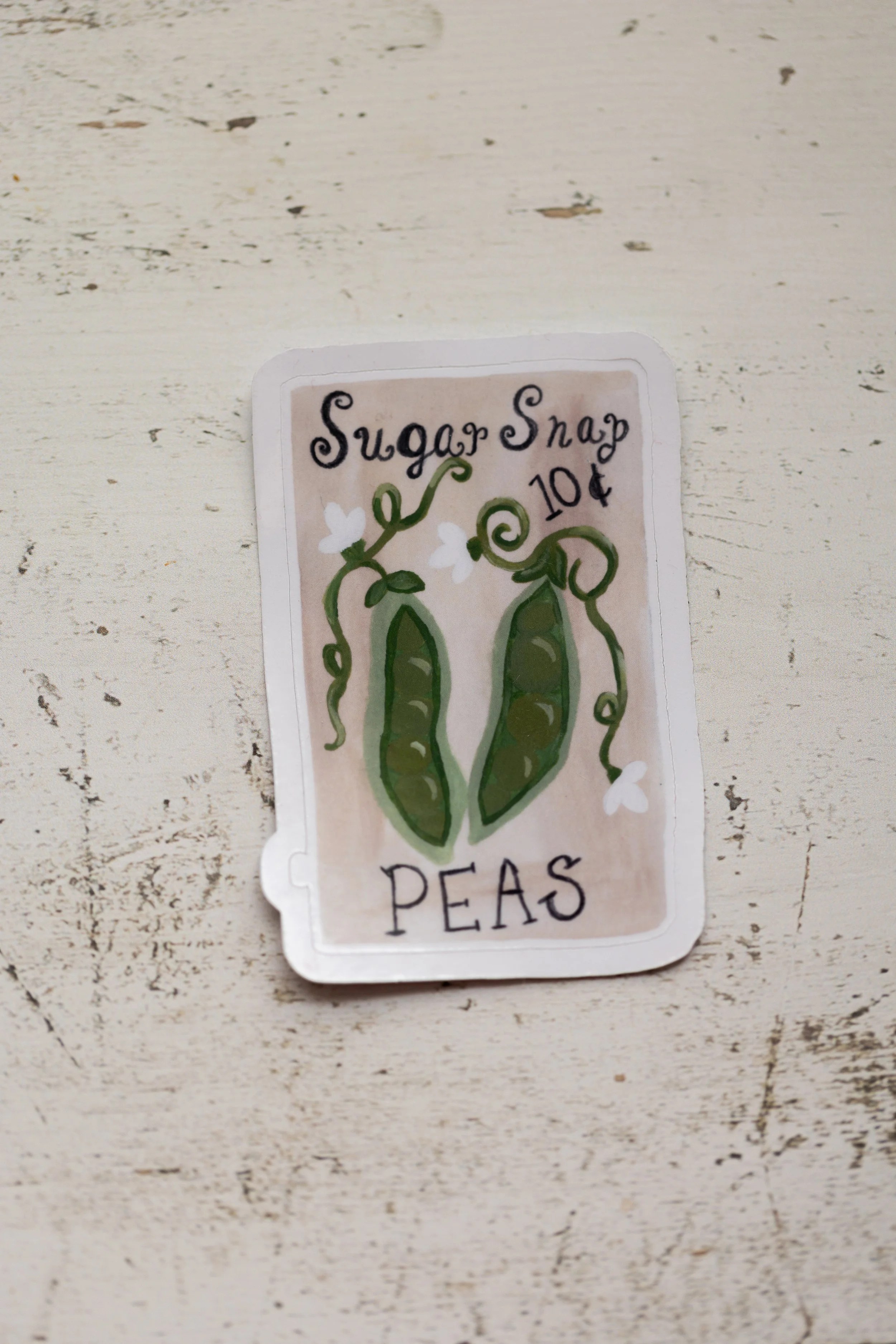 Dear Little Spring: Sugar Snap Peas | Die Cut Sticker