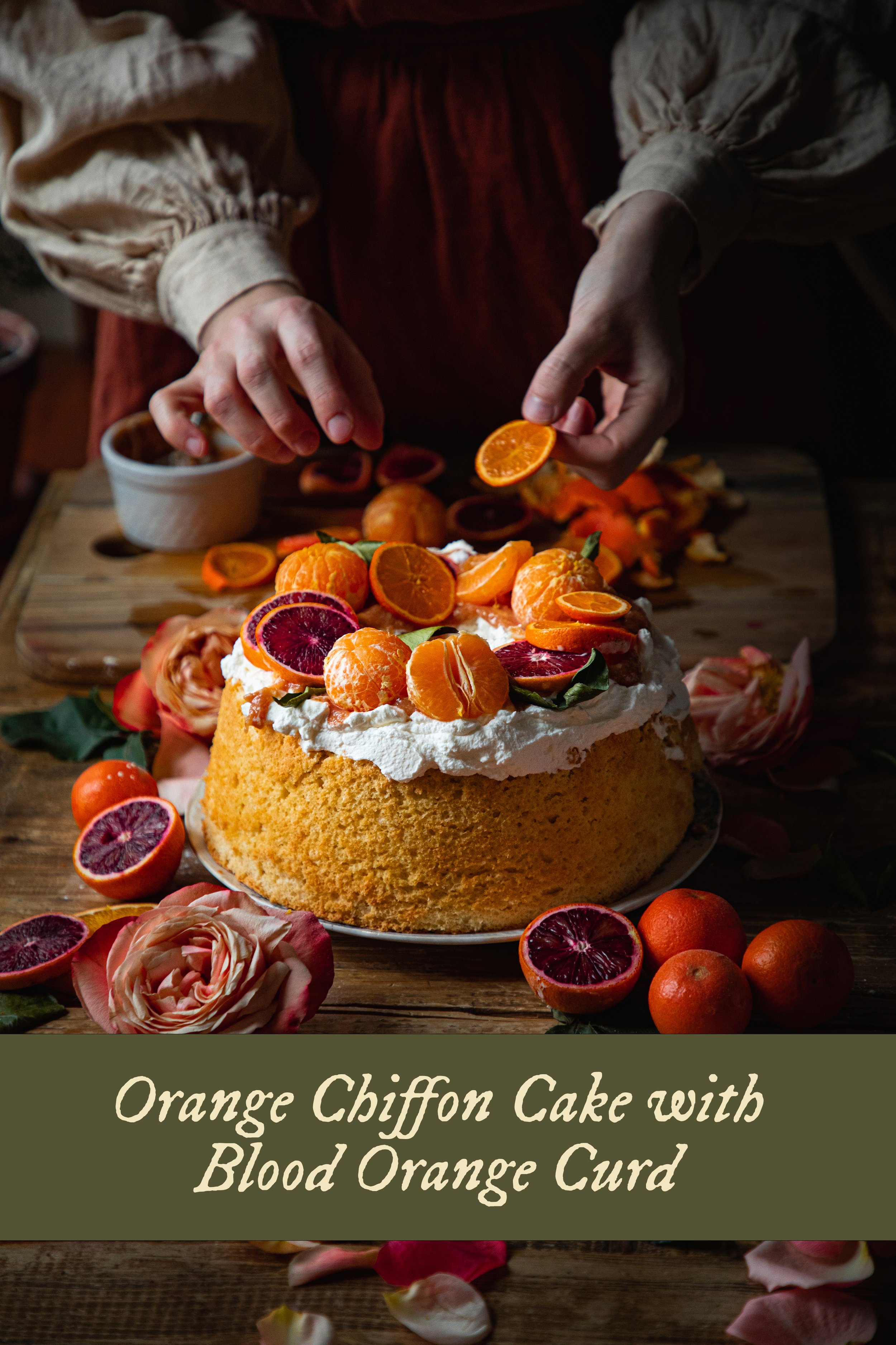 Blood Orange Chiffon Cake with Blood Orange Curd — Under A Tin Roof