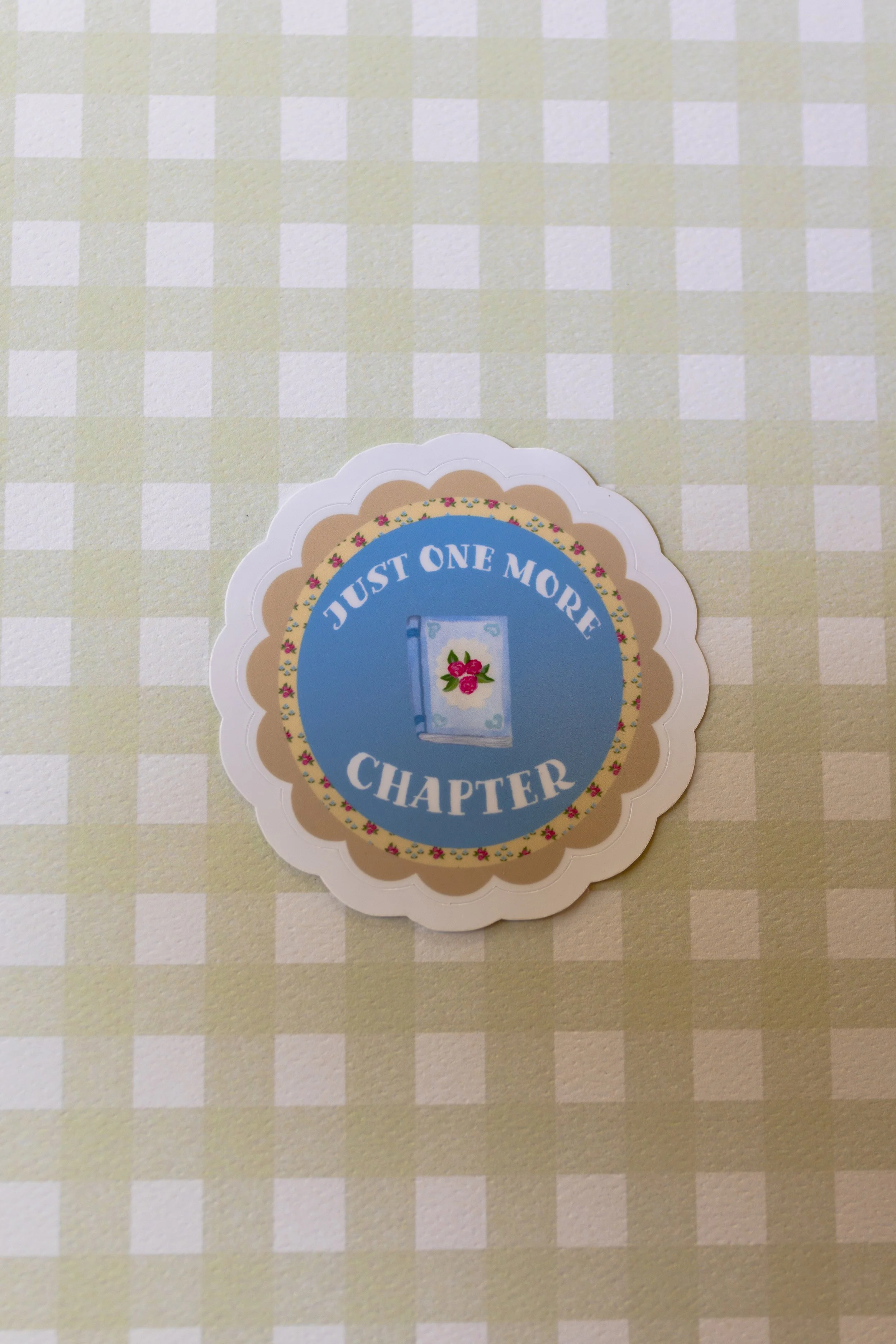 Just One More Chapter Die Cut Sticker