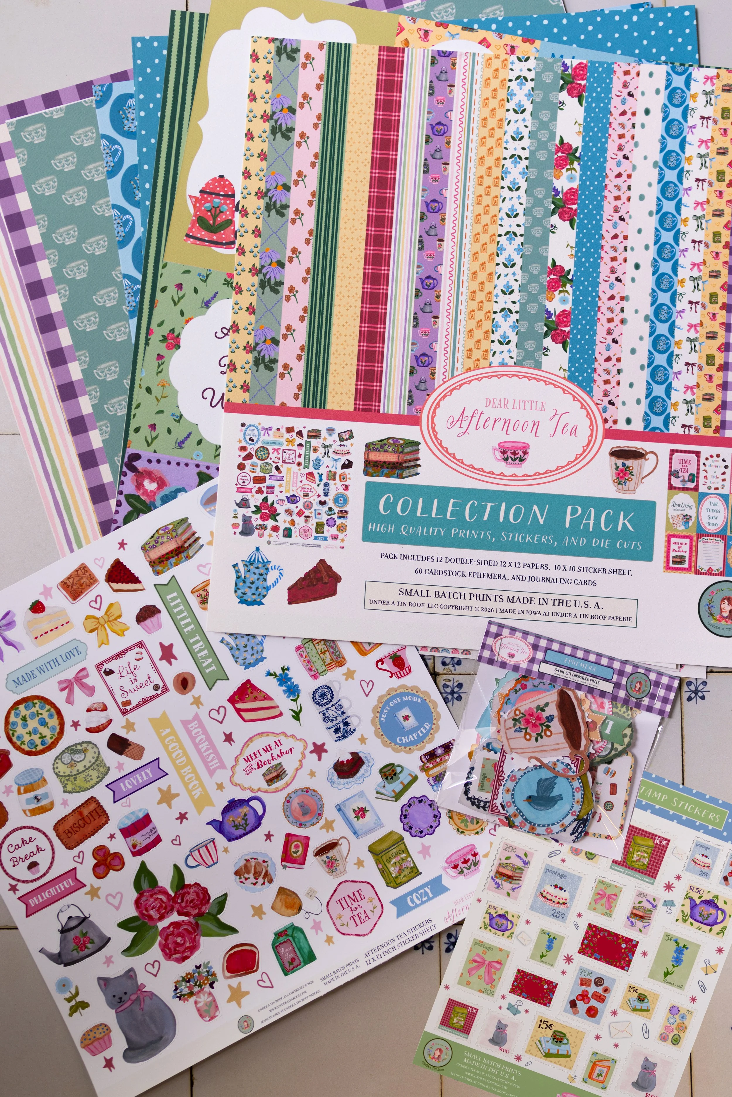Dear Little Afternoon Tea Complete Scrapbook Collection Pack