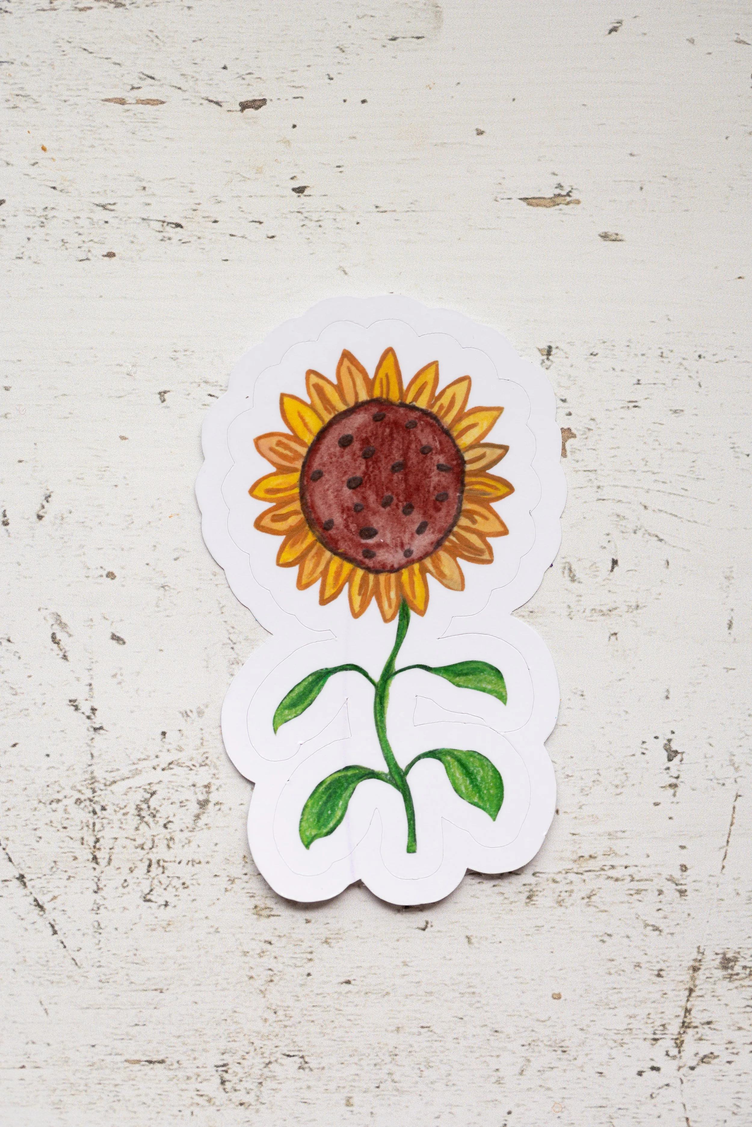 Dear Little Spring: Sunflower Sticker | Die Cut Sticker