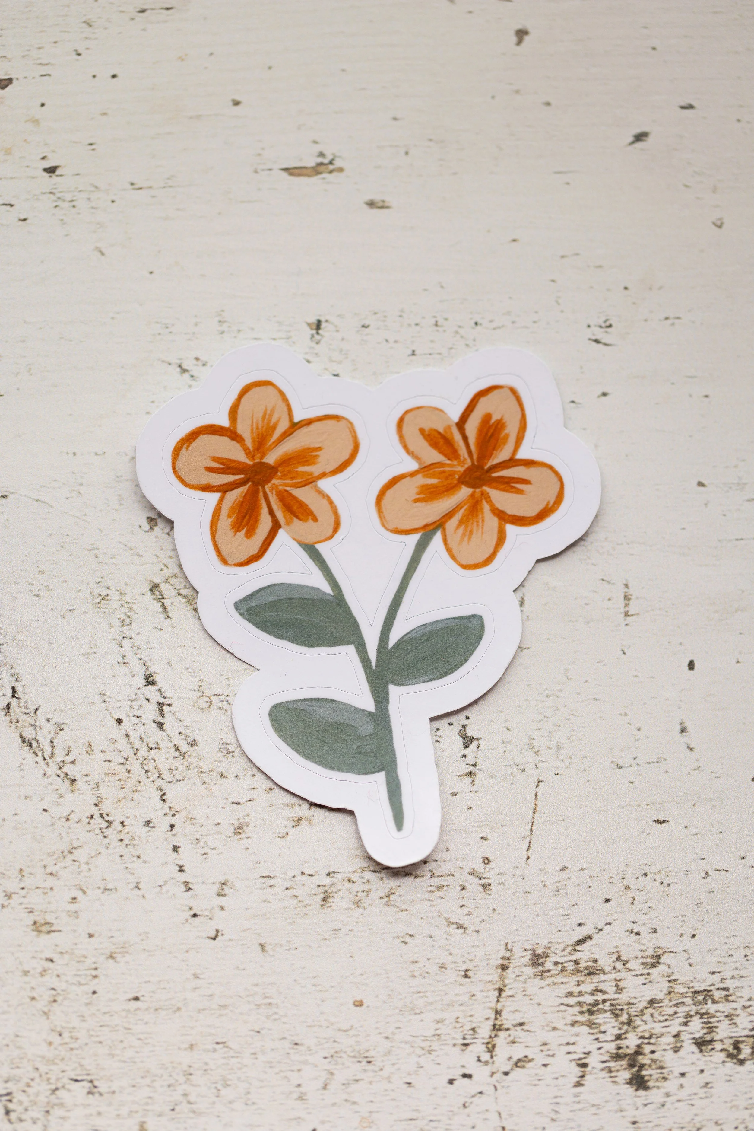 Dear Little Spring: Yellow Flowers Sticker | Die Cut Sticker