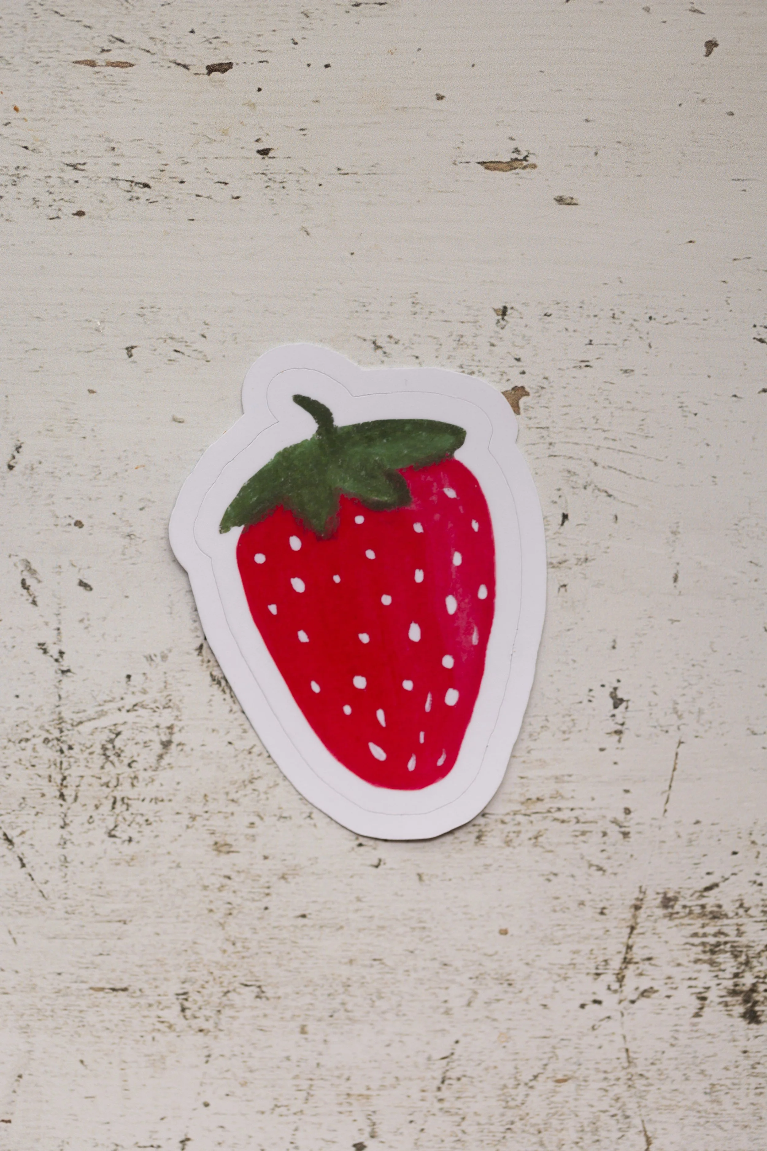 Dear Little Spring: Strawberry Sticker | Die Cut Sticker