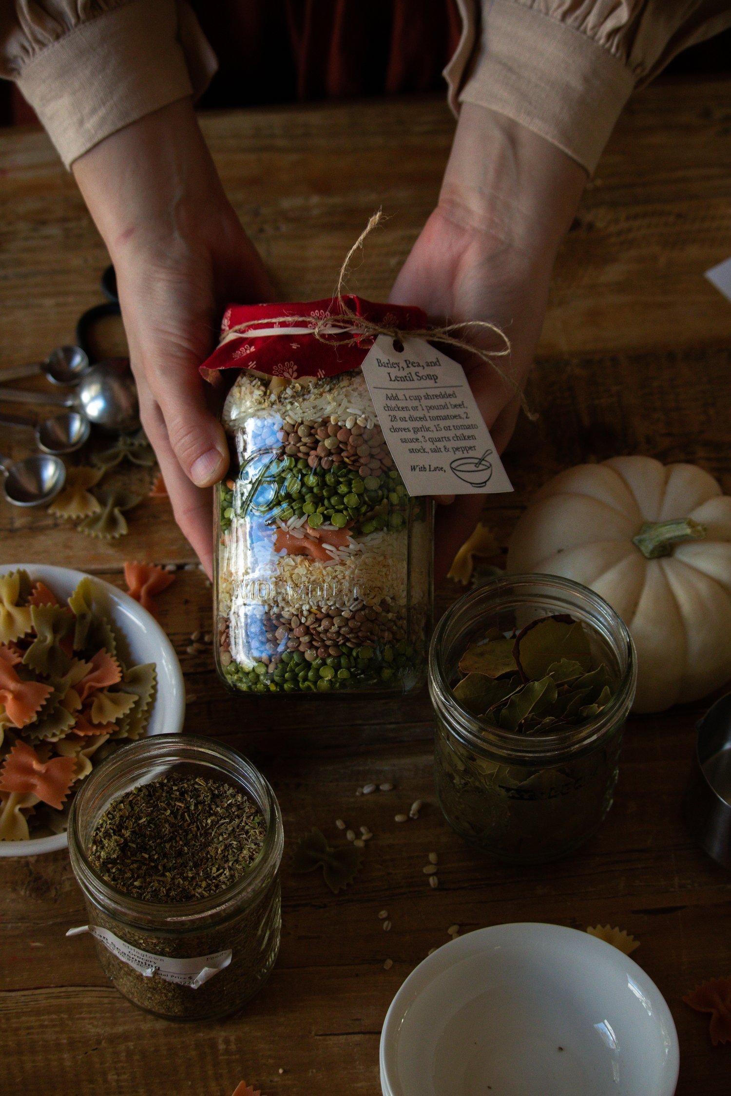 Spiced Lentil & Split Pea Soup in a Jar: A Food Gift for the