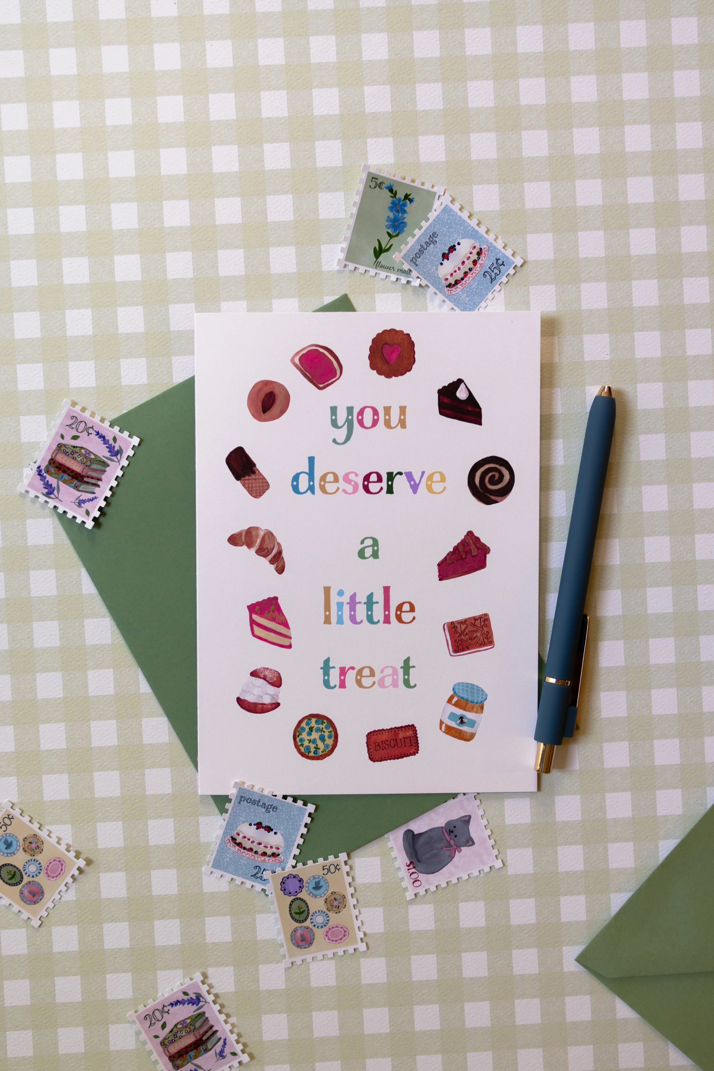 Blank inside card for birthdays, congratulations, and encouragement.