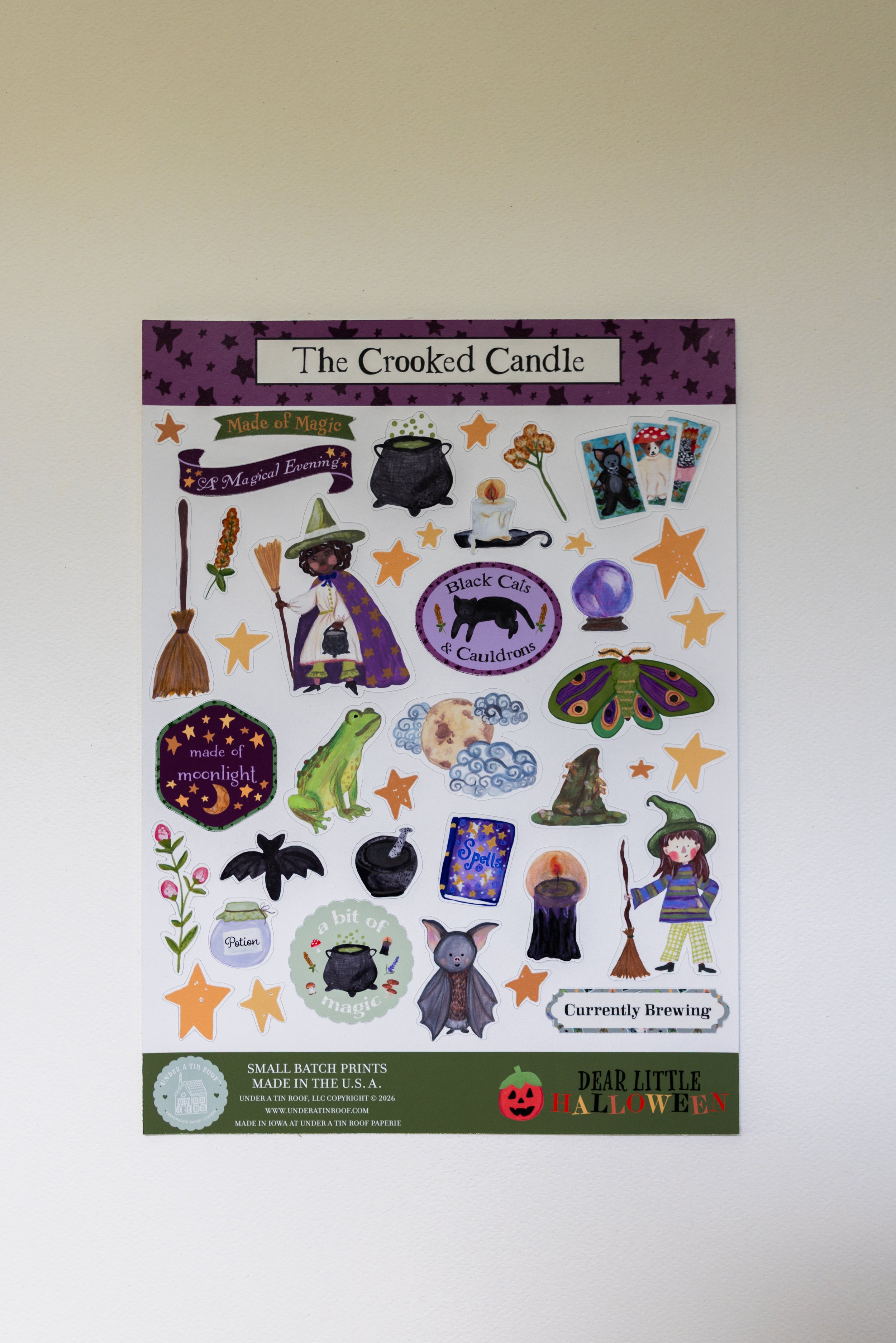 The Crooked Candle Sticker Sheet