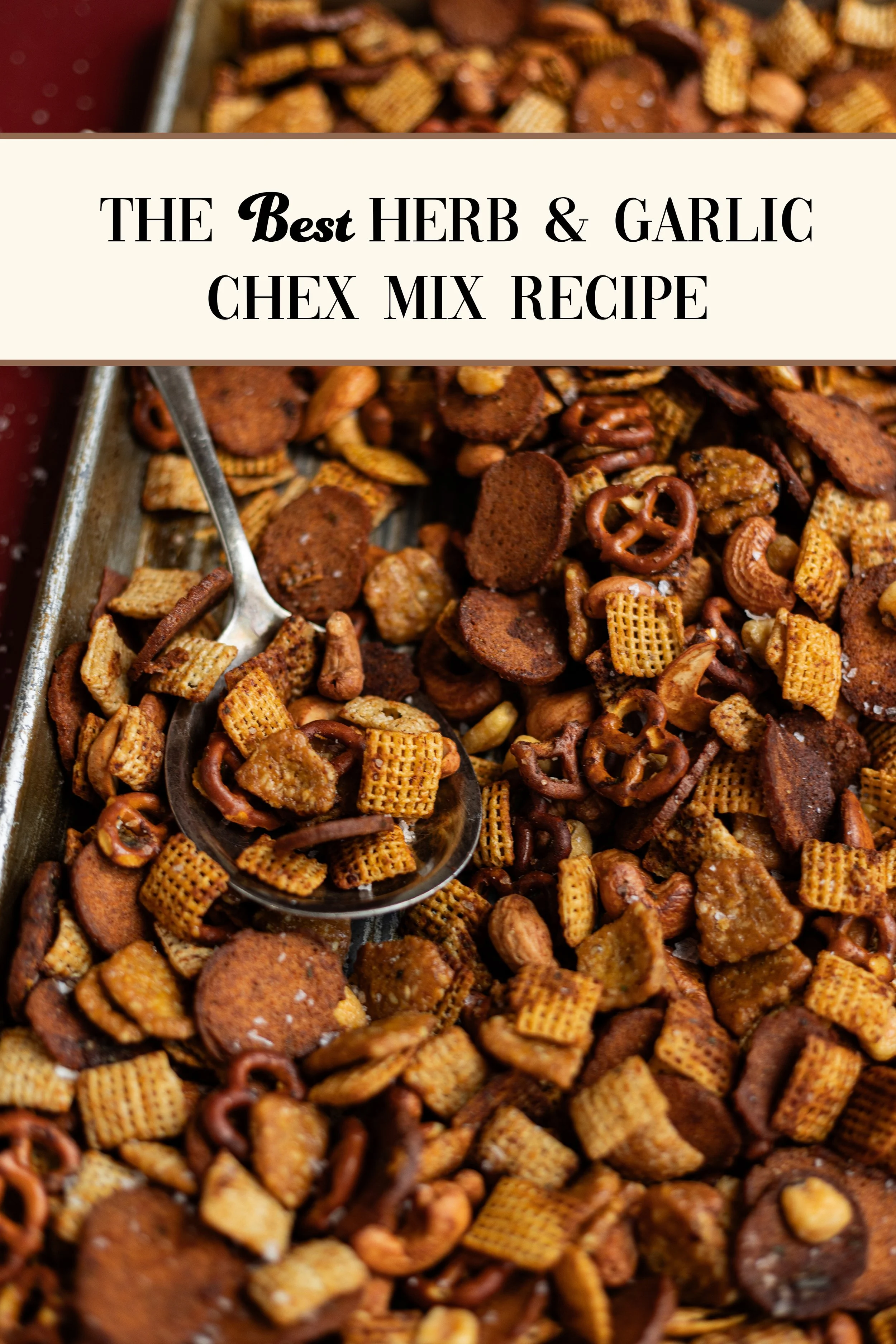Herb & Garlic Chex Mix – Easy Homemade Snack for Gifting or Camping