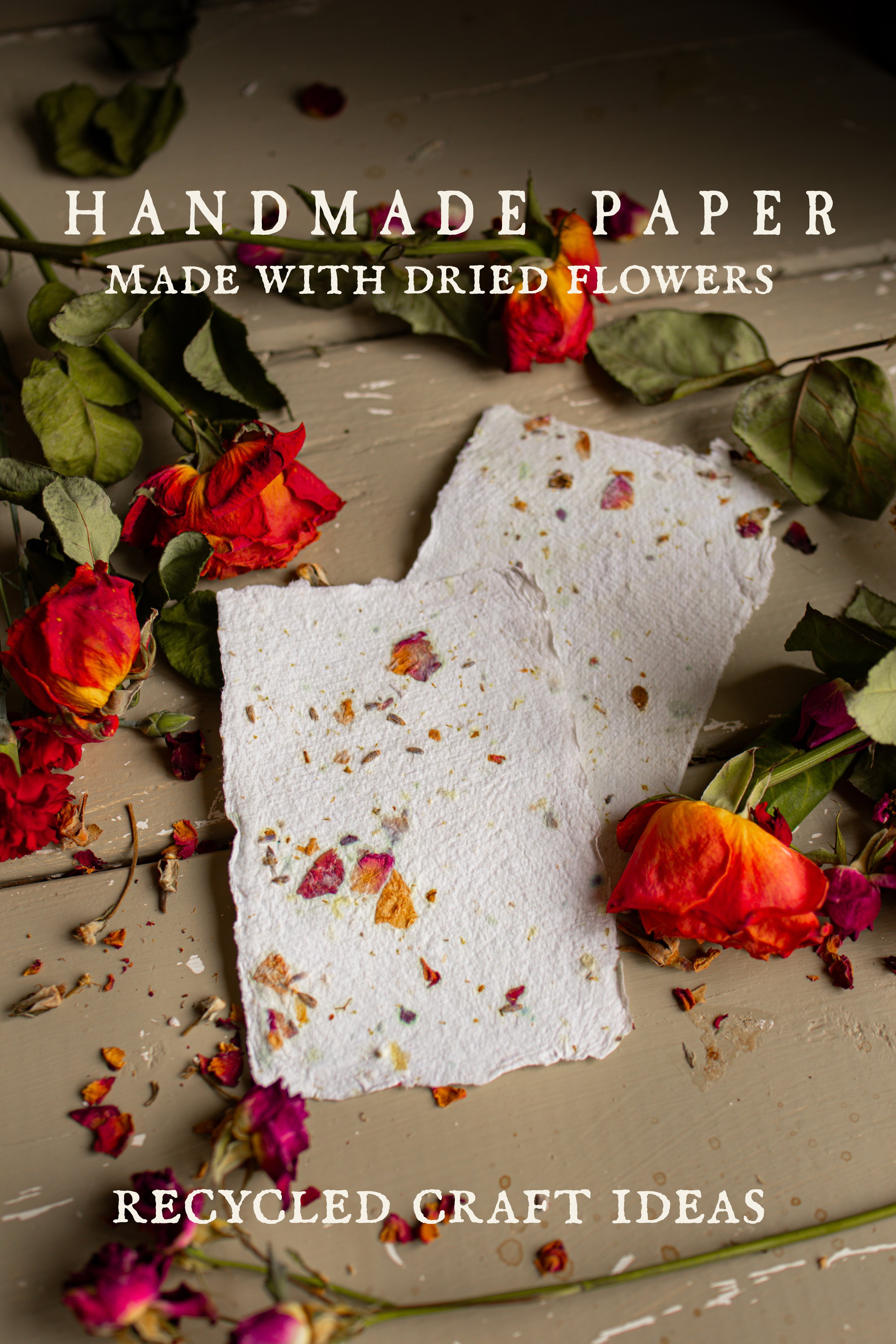 How to Make Handmade Floral Paper: Recycled Paper Crafts — Under A Tin Roof