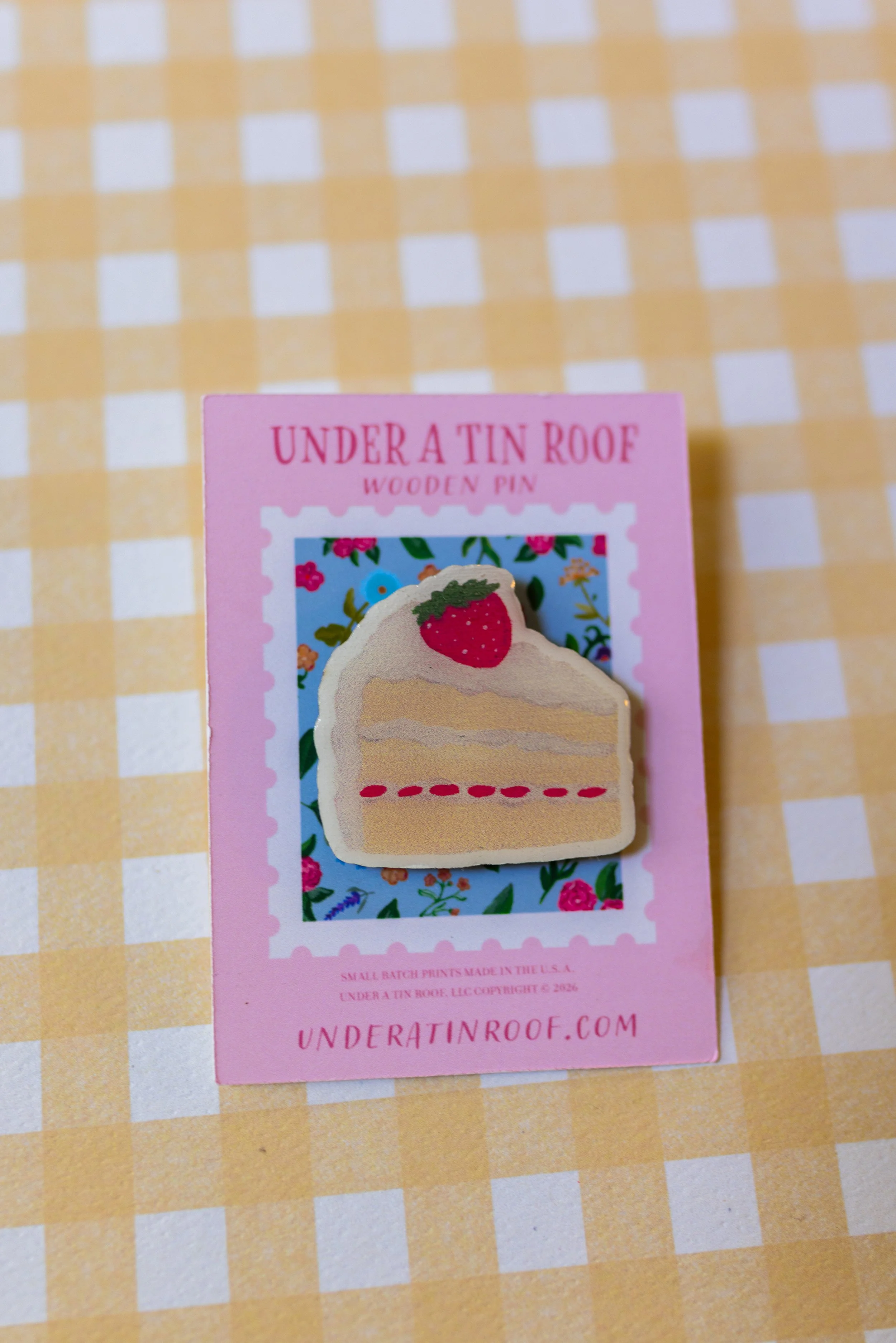 Strawberry Shortcake Wooden Pin