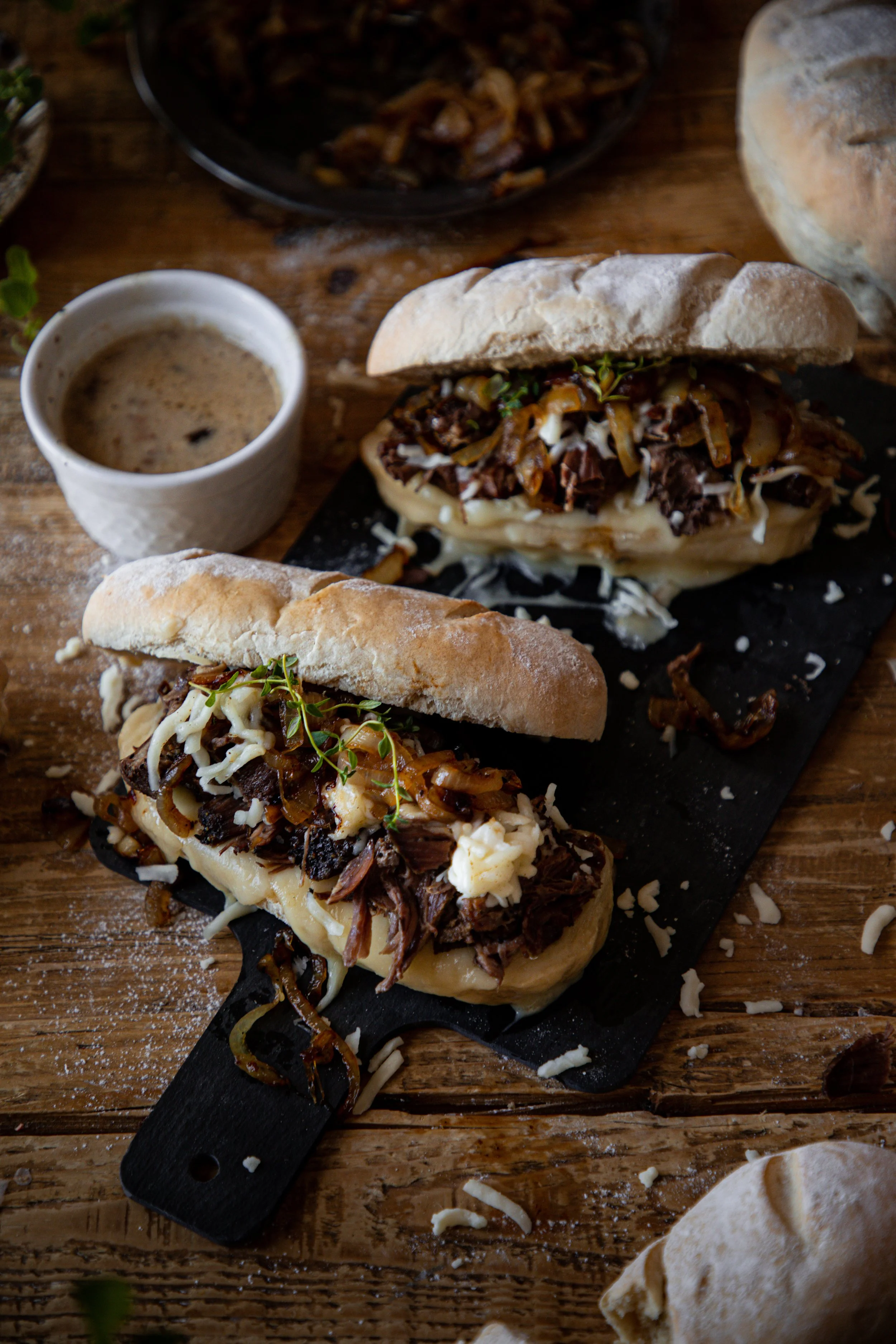 Roast Beef French Dip Sandwiches — Under A Tin Roof
