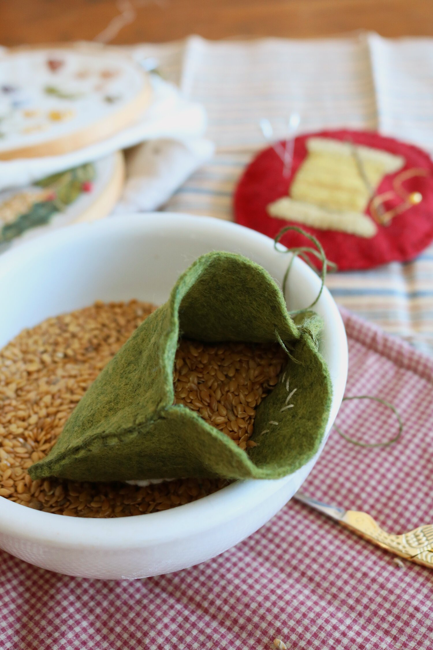 How to Make a Felt Pin Cushion - Under A Tin Roof Blog