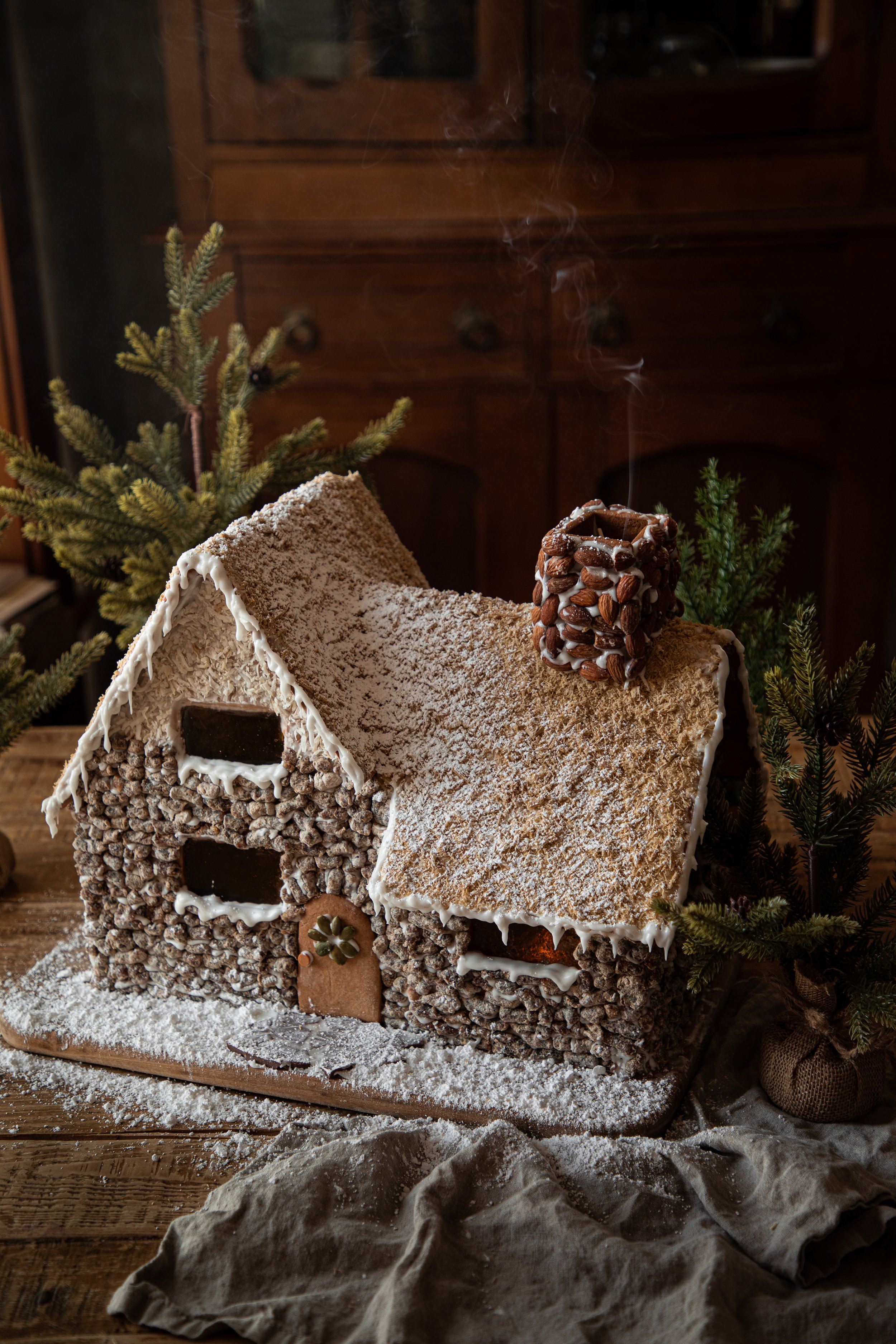 Woodland Cottage Gingerbread House — Under A Tin Roof