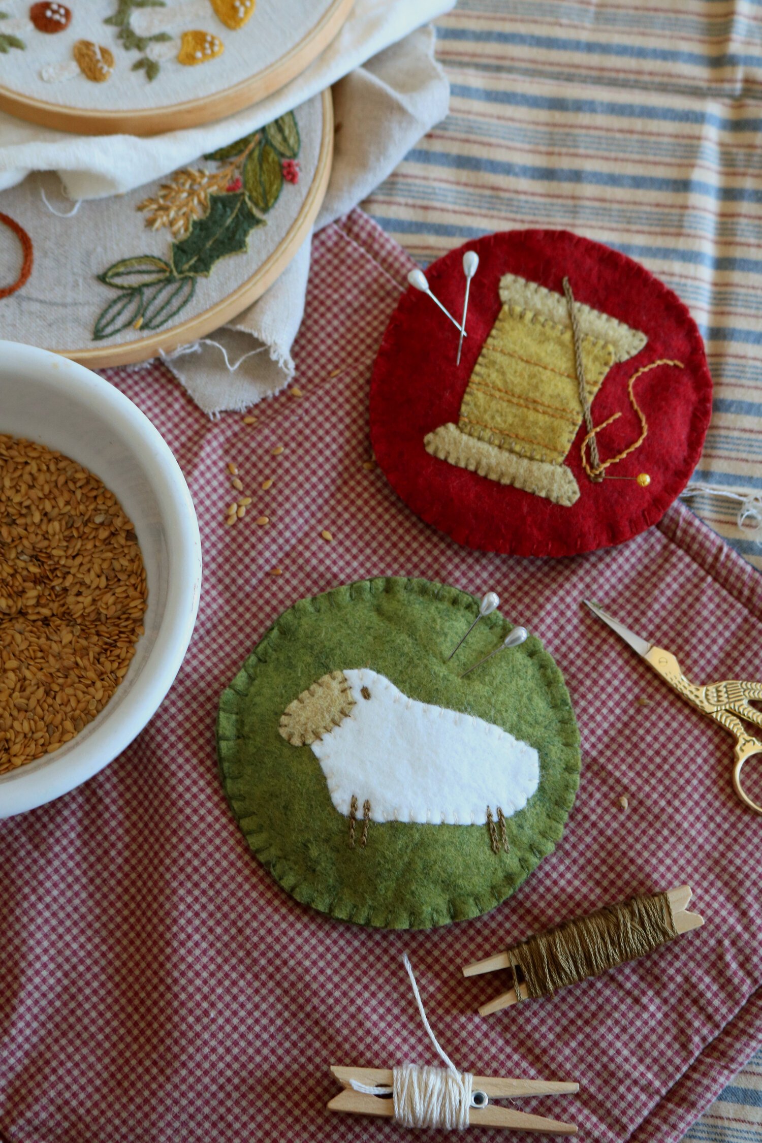 How to Make a Felt Pin Cushion - Under A Tin Roof Blog