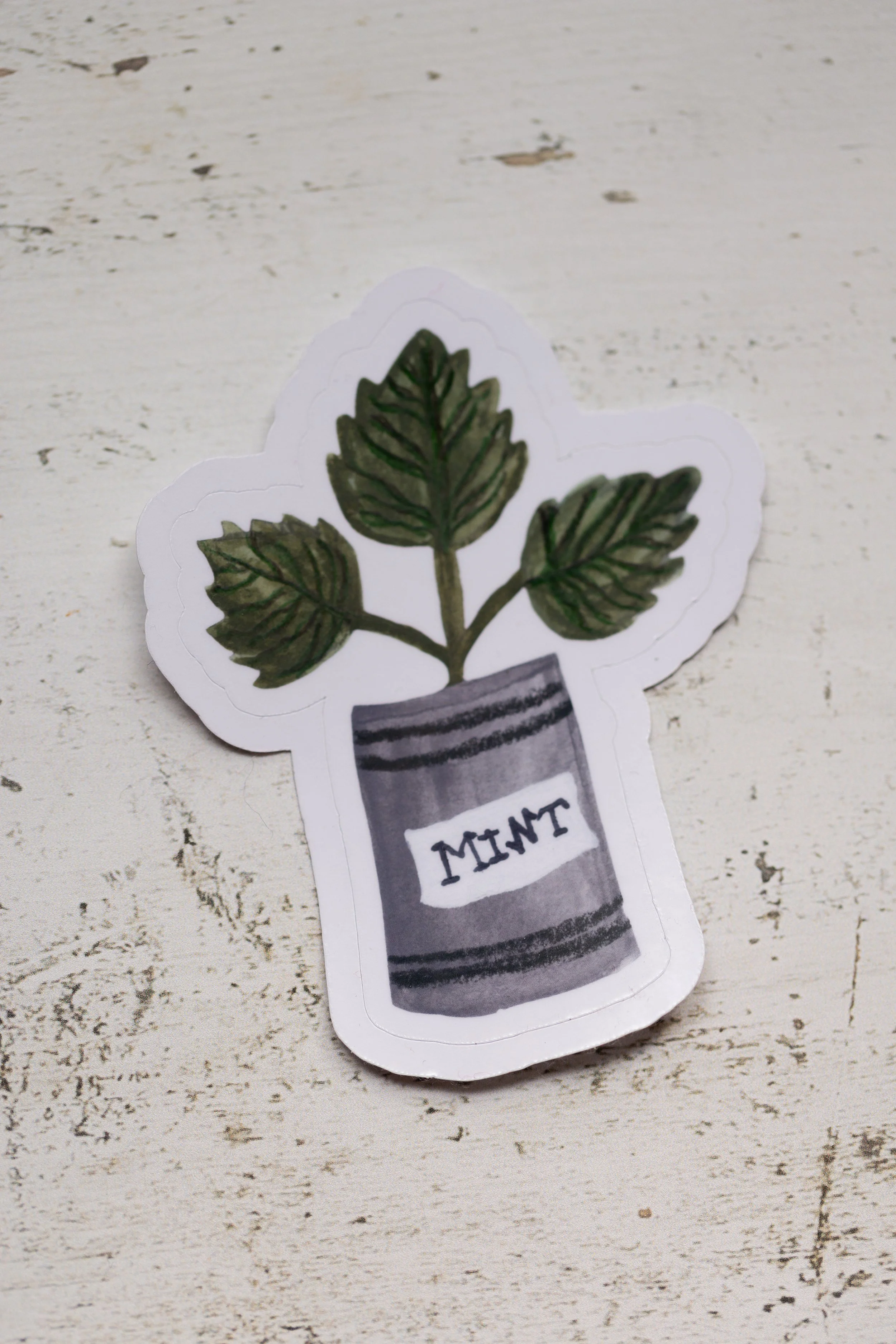 Dear Little Spring: Mint Tin Can Sticker | Die Cut Sticker