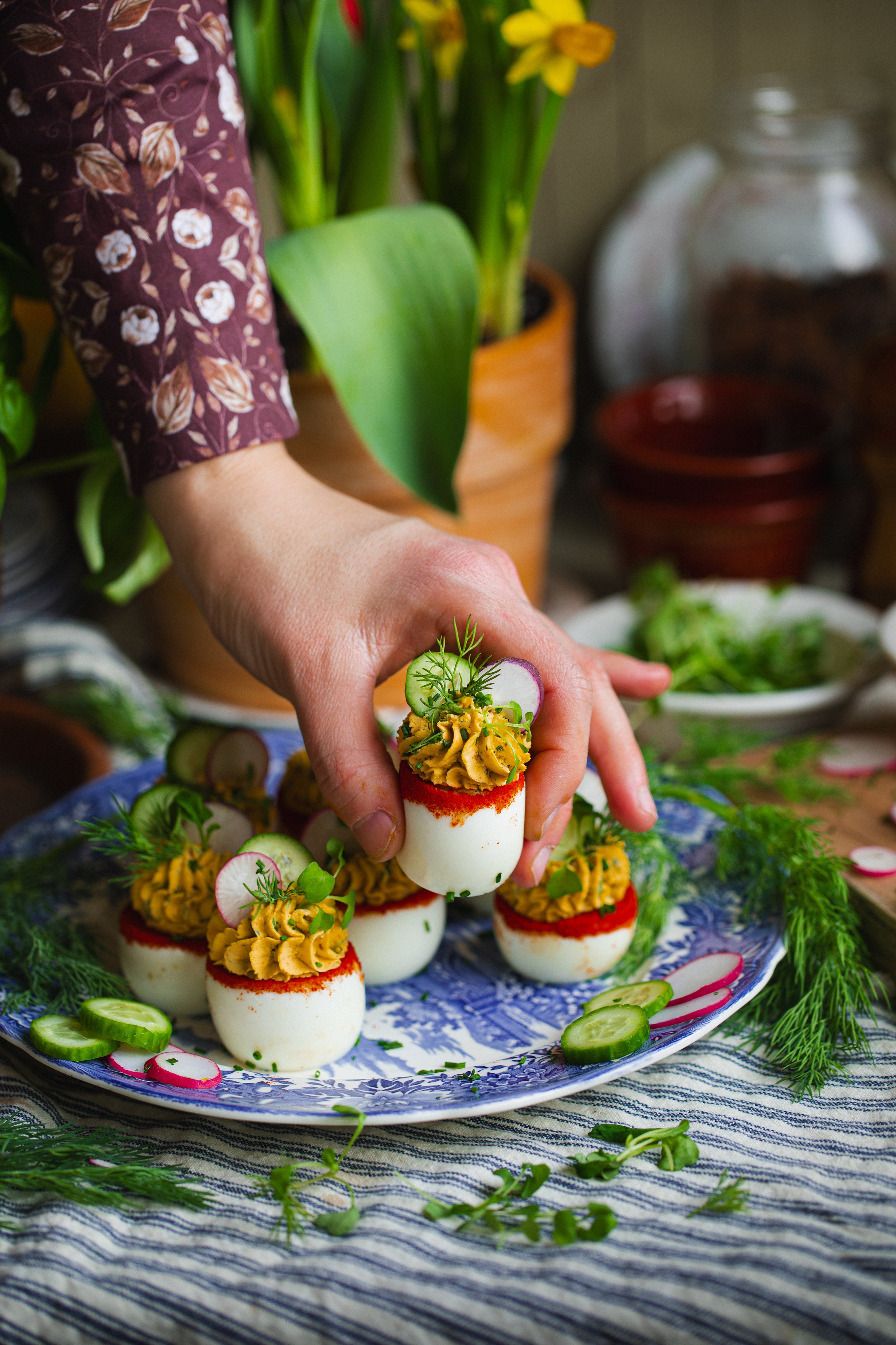 Chive & Dill Deviled Eggs: Fantasy Inspired Recipe from the Elven Herb ...