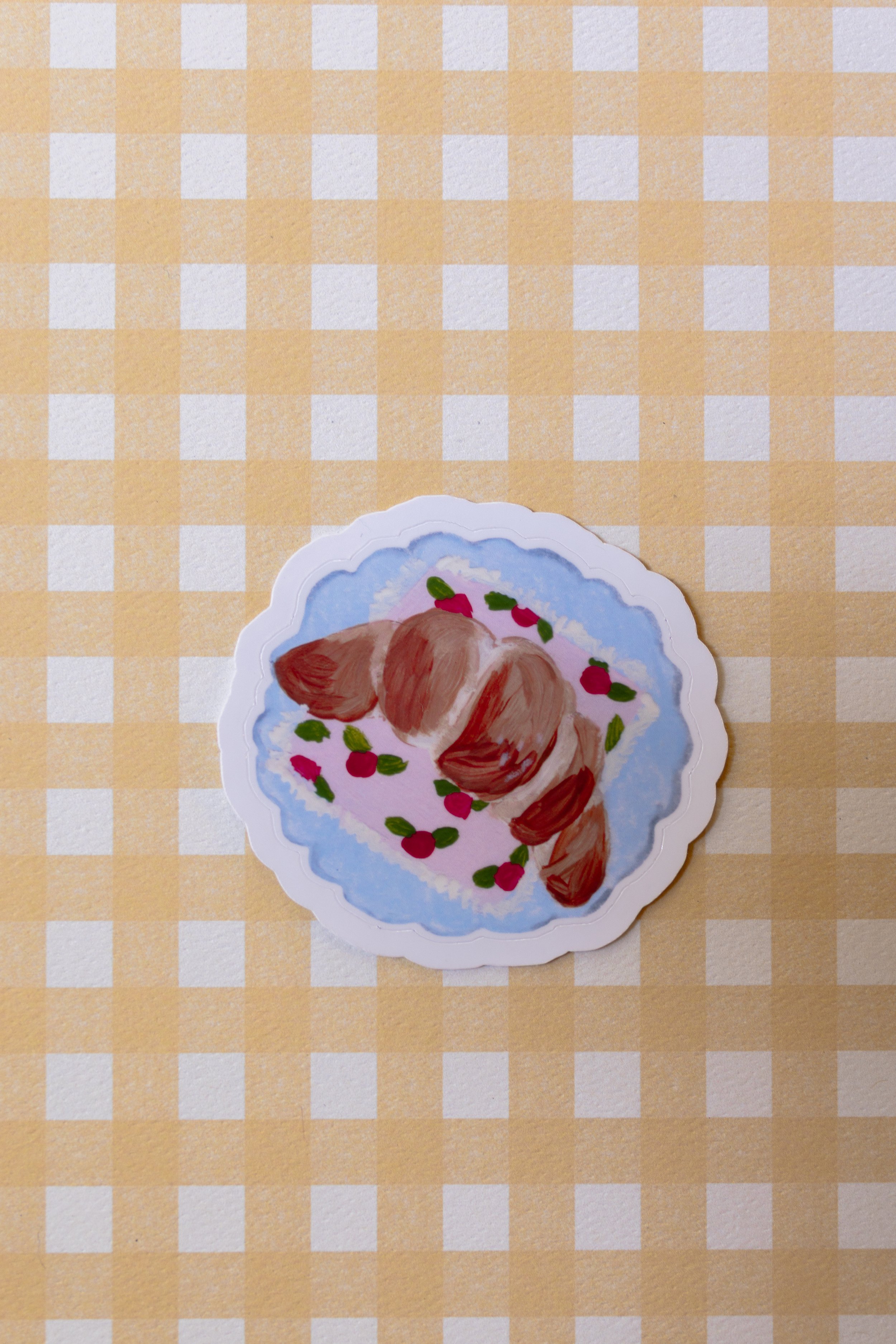 Fresh Baked Croissant Die Cut Sticker