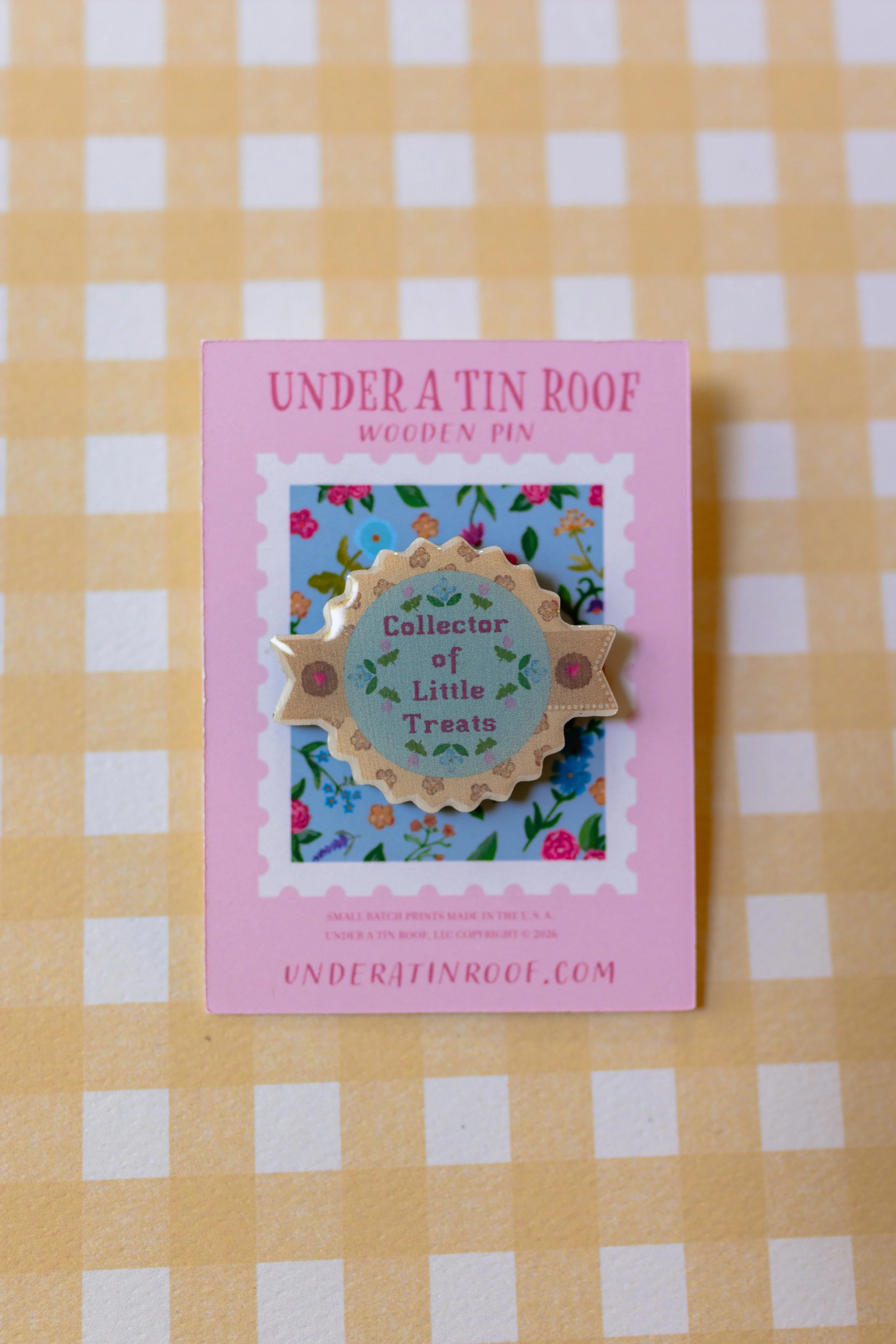 Collector of Little Treats Wooden Pin