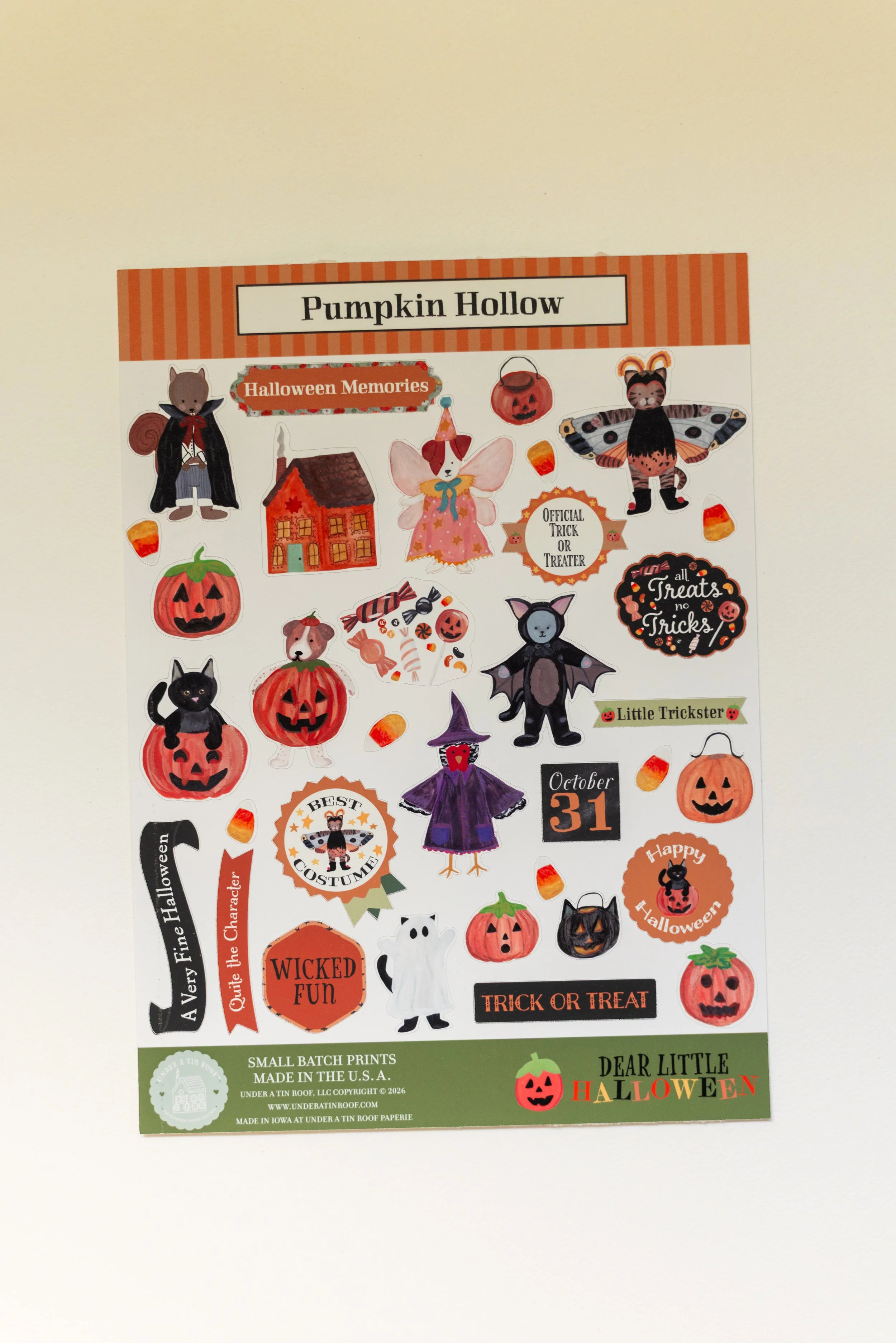 Pumpkin Hollow Sticker Sheet
