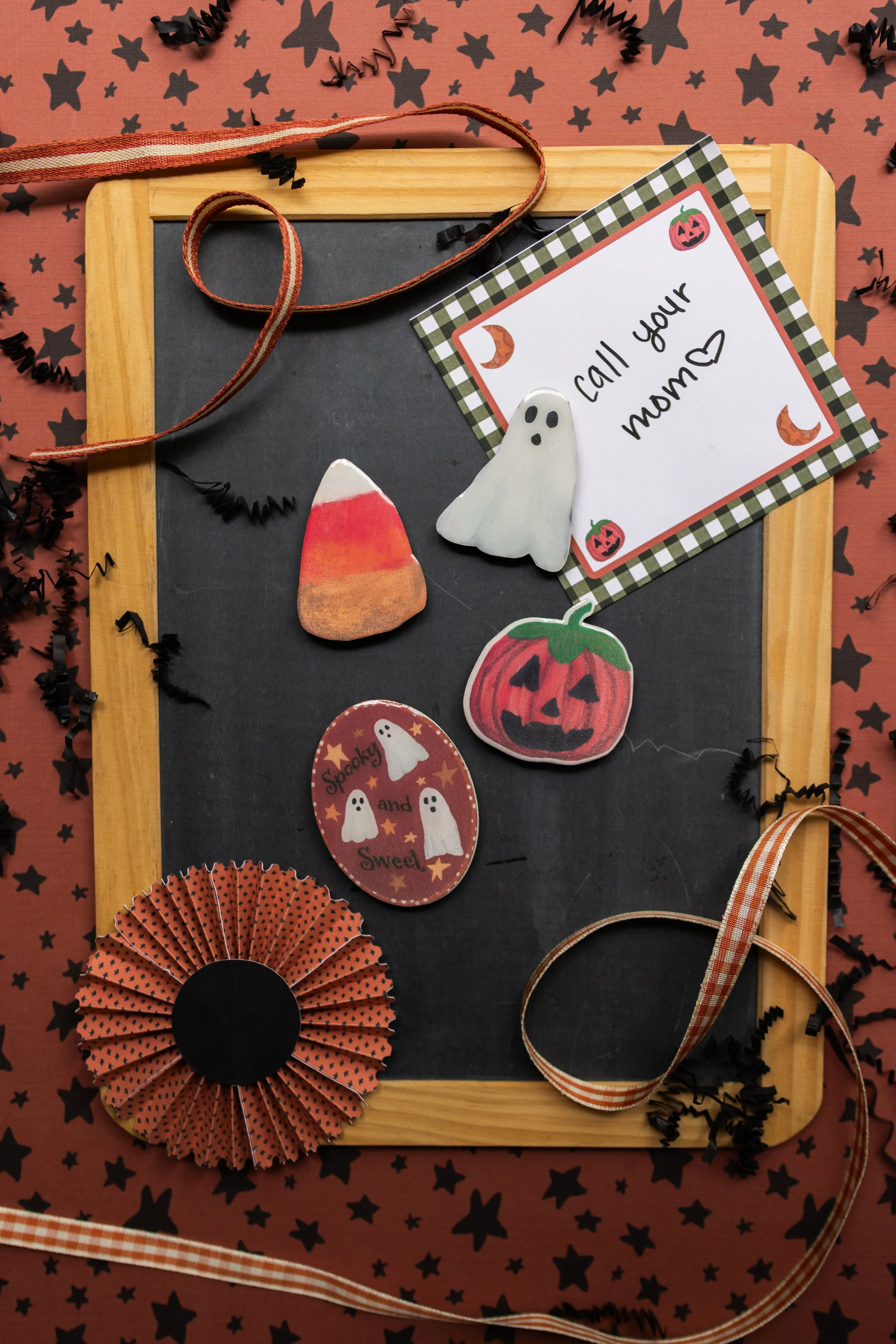 Spooky & Sweet Wooden Magnet Set