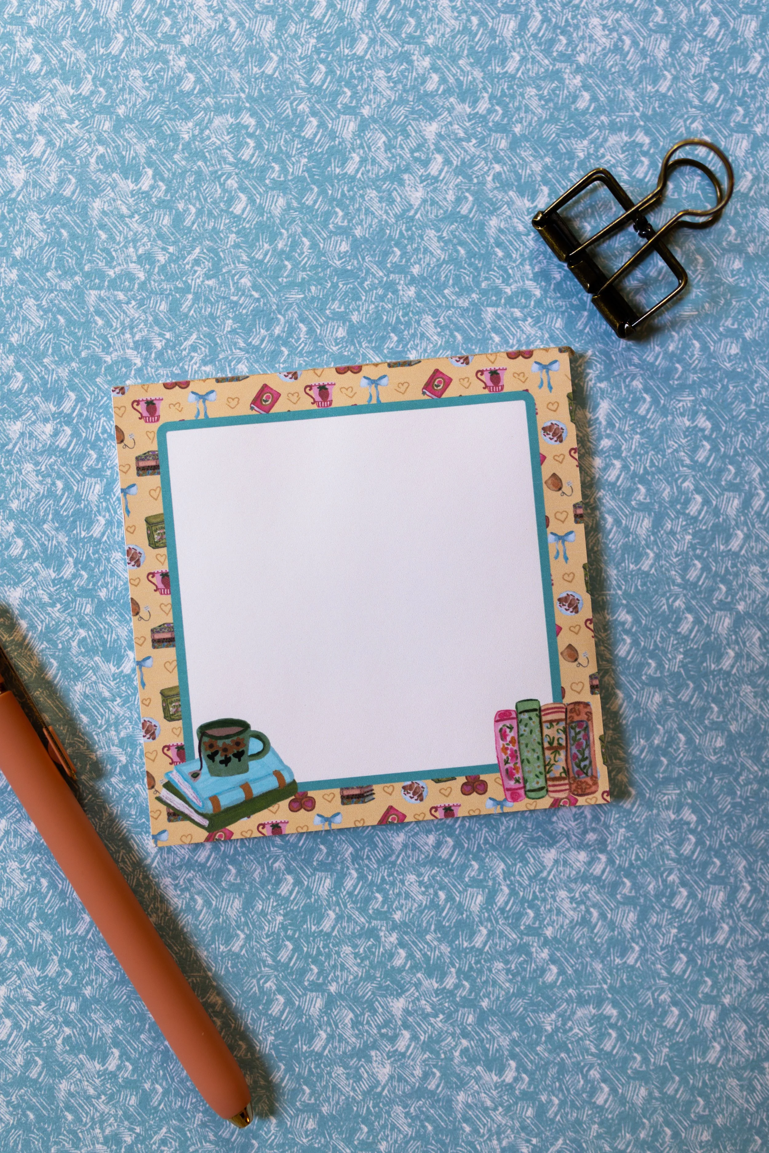 Blank memo pad for everyday notes, reminders, journaling, and desk organization.
