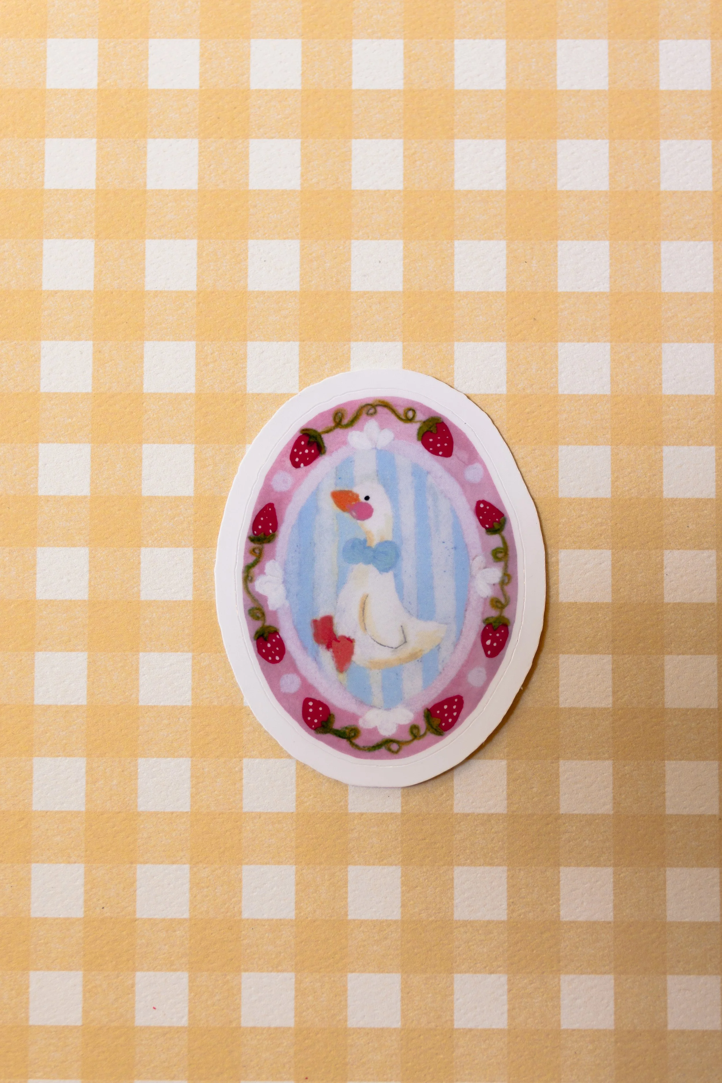 Berry Sweet Gwendolyn Goose Die Cut Sticker