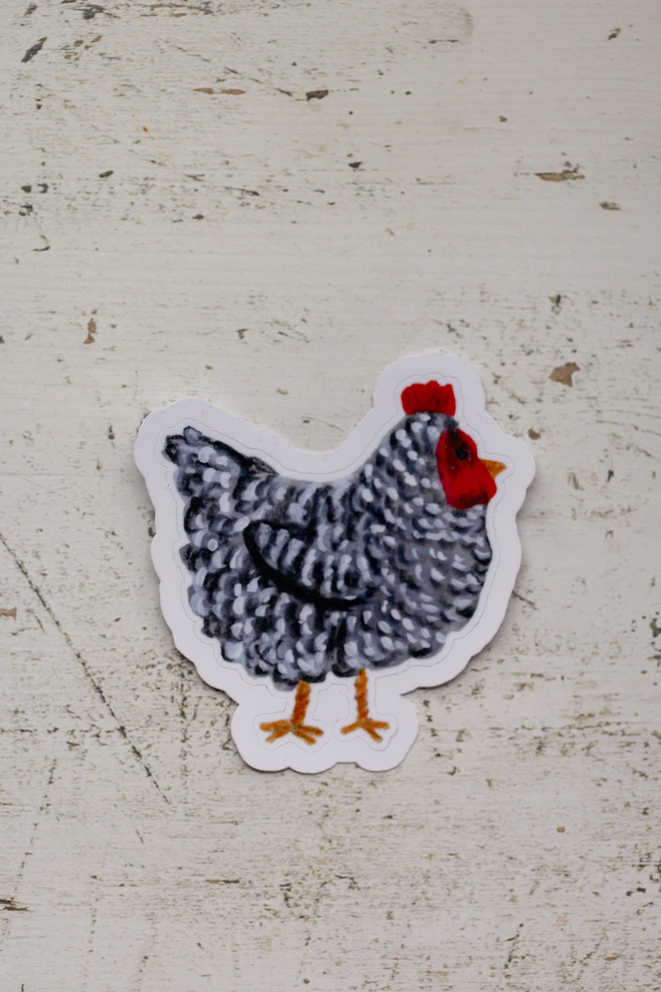 Dear Little Spring: Muriel Chicken Sticker | Die Cut Sticker