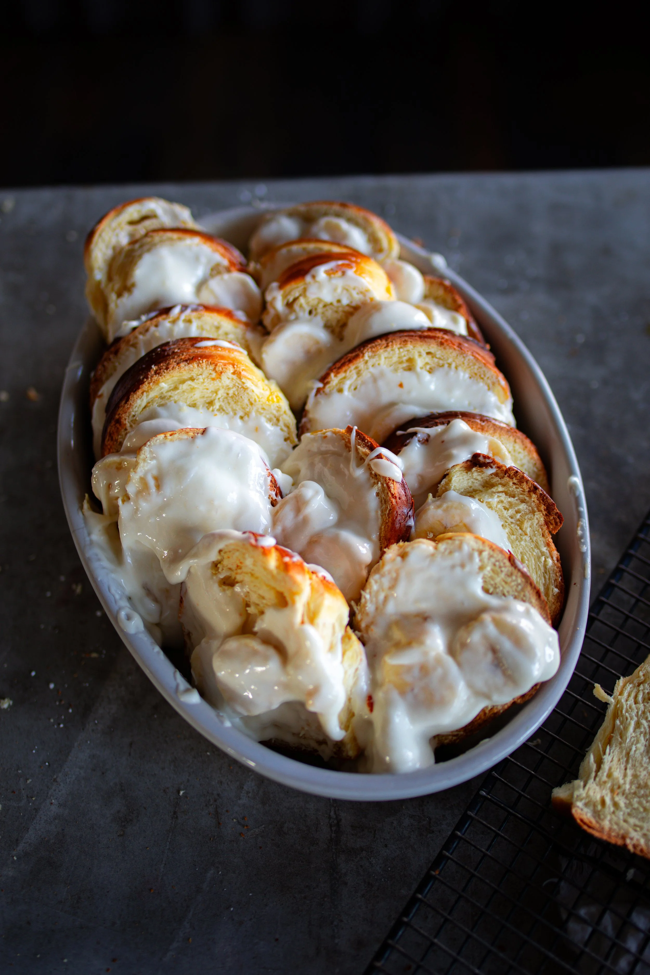 Banana Brioche French Toast Bake Overnight Breakfast Recipe — Under A