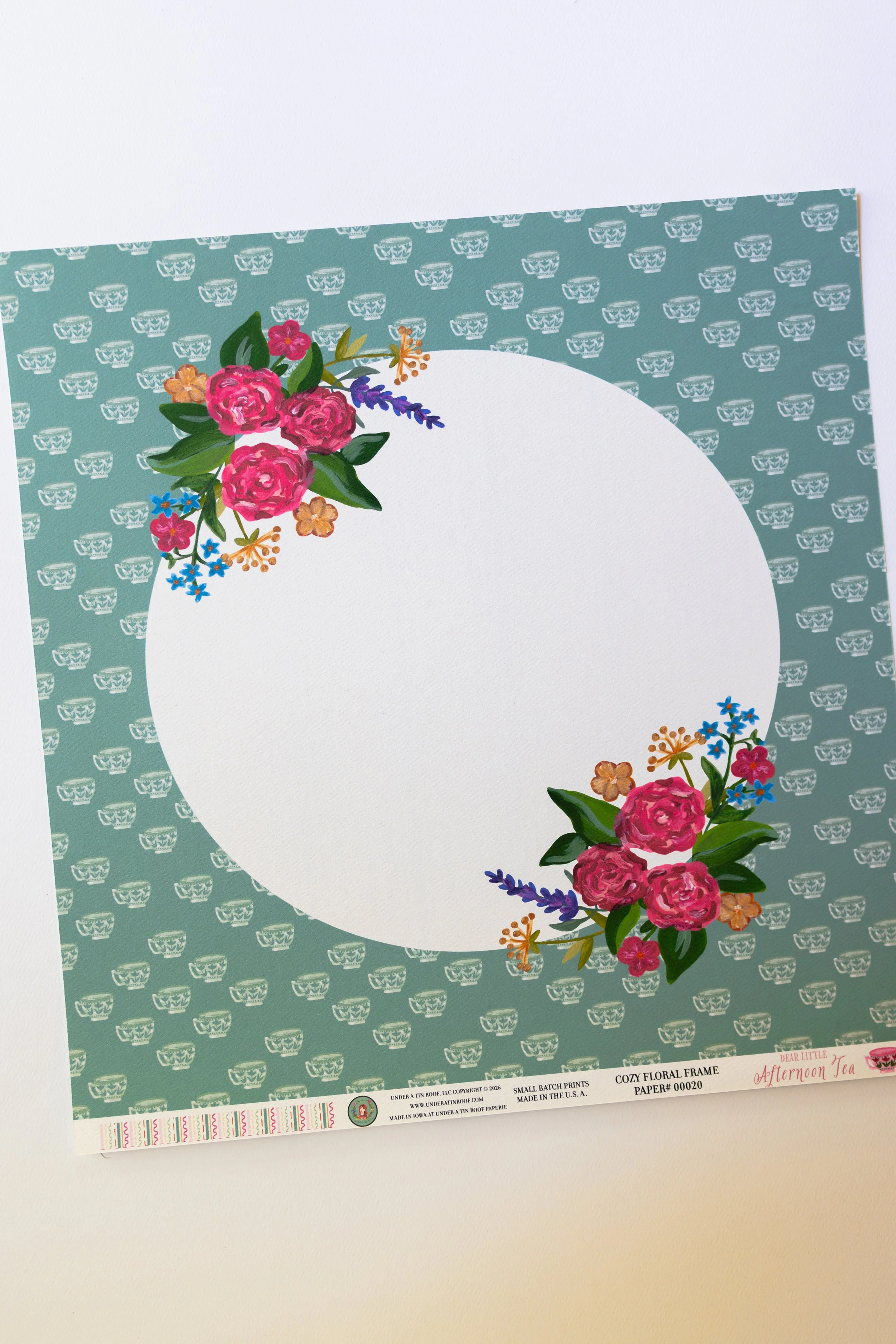 Coordinating scrapbook supplies designed to mix and match for creative paper crafting projects.