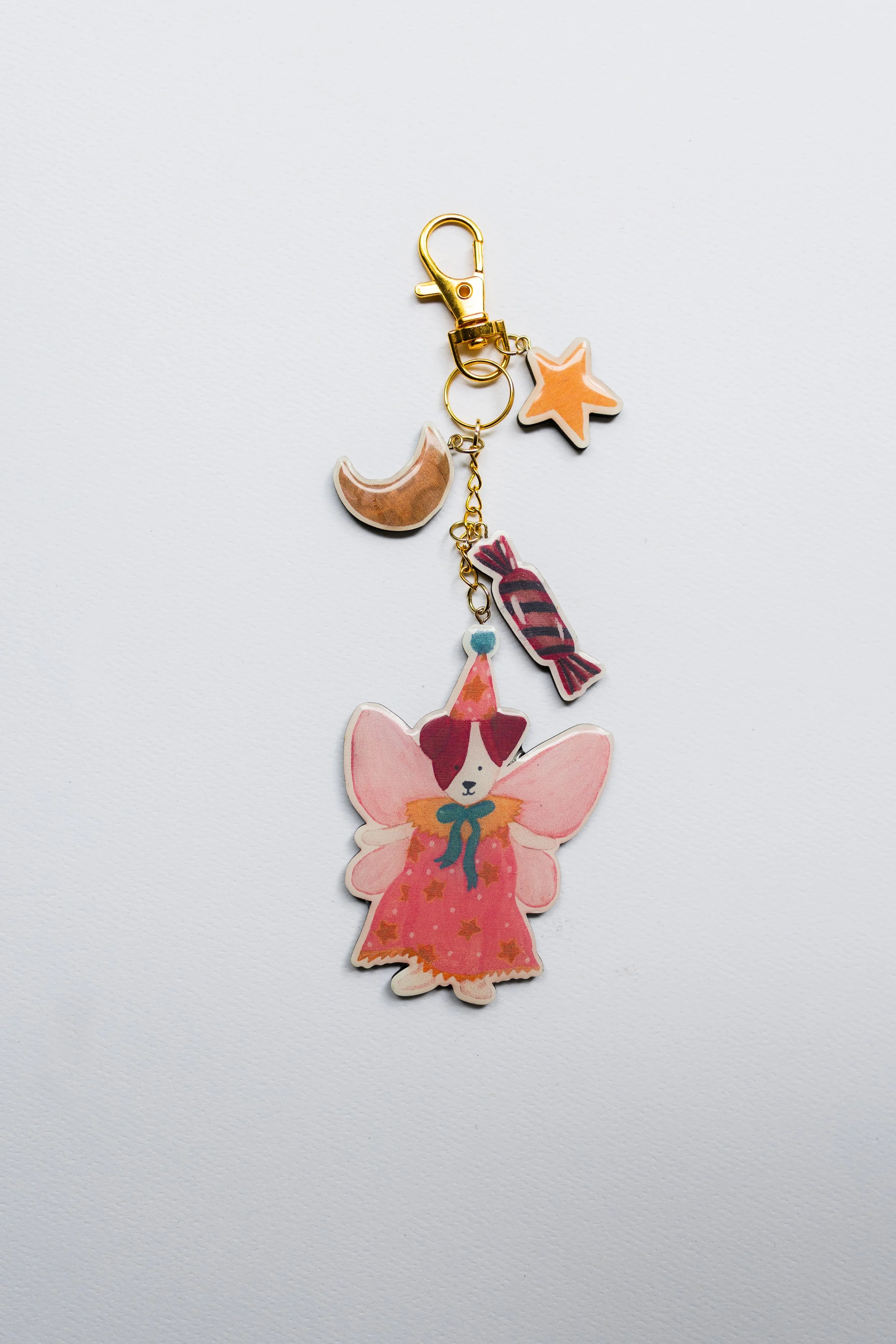 Scout Fairy Wooden Keychain