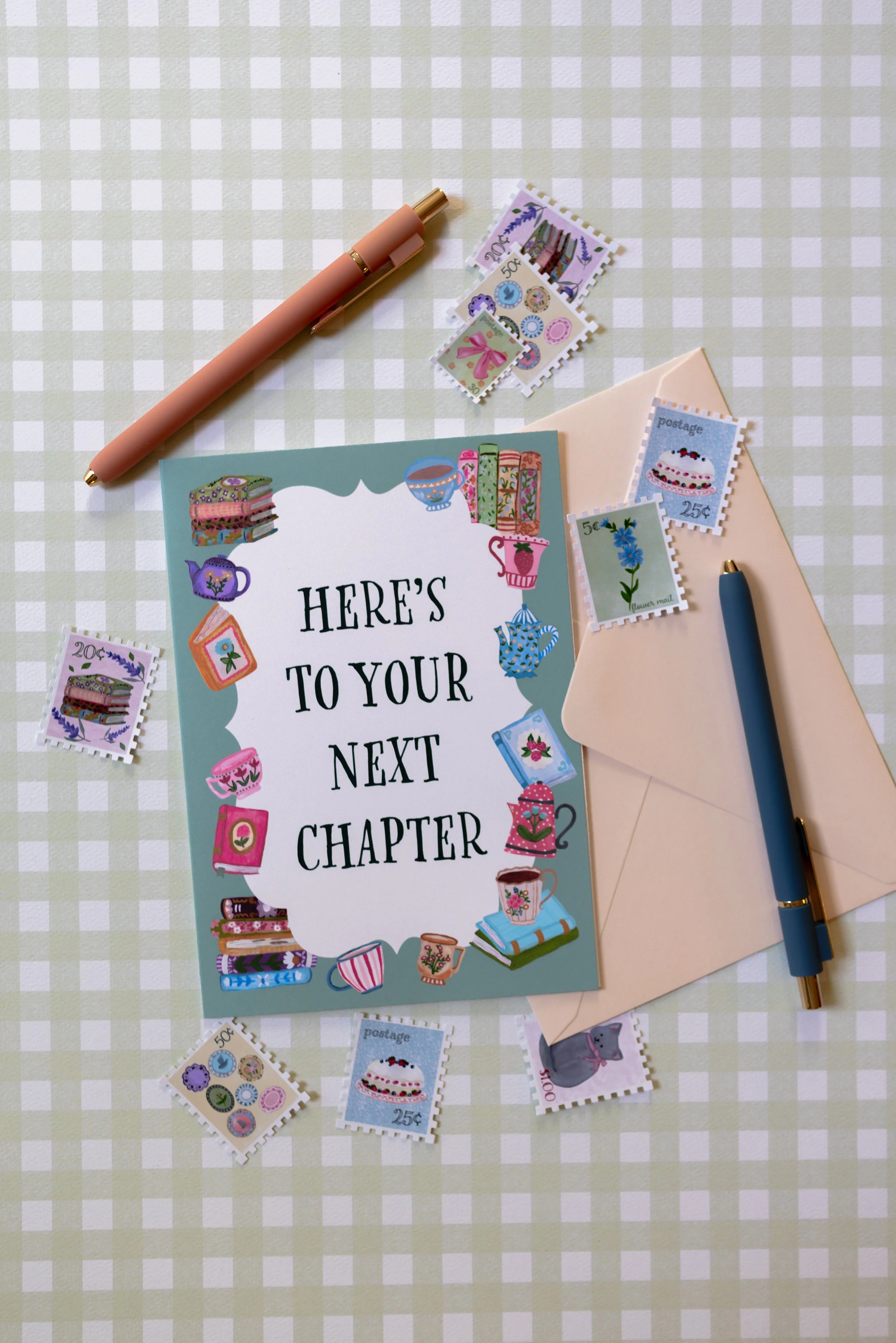 Blank inside card for graduation, retirement, and new beginnings.