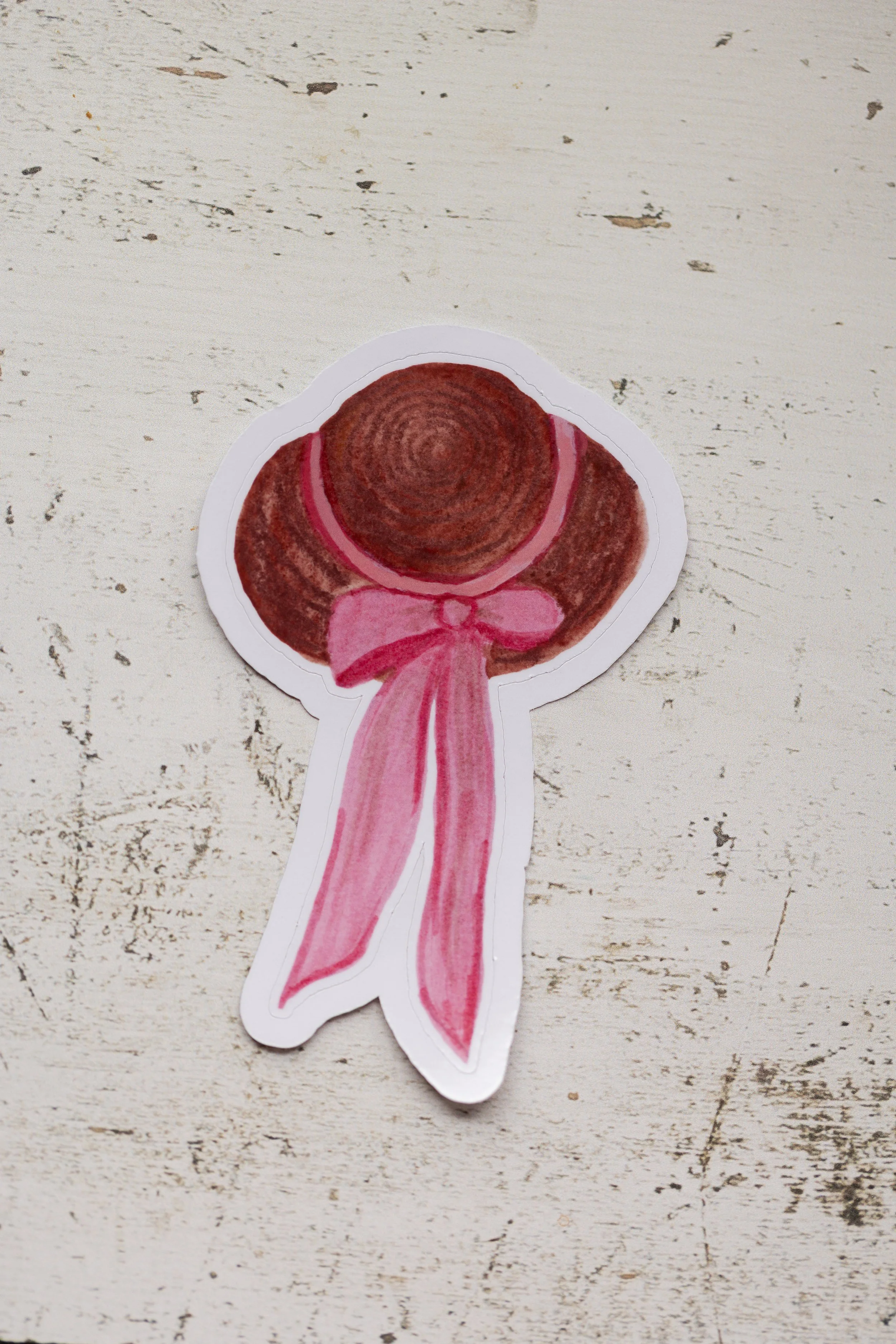 Dear Little Spring: Garden Hat Sticker | Die Cut Sticker
