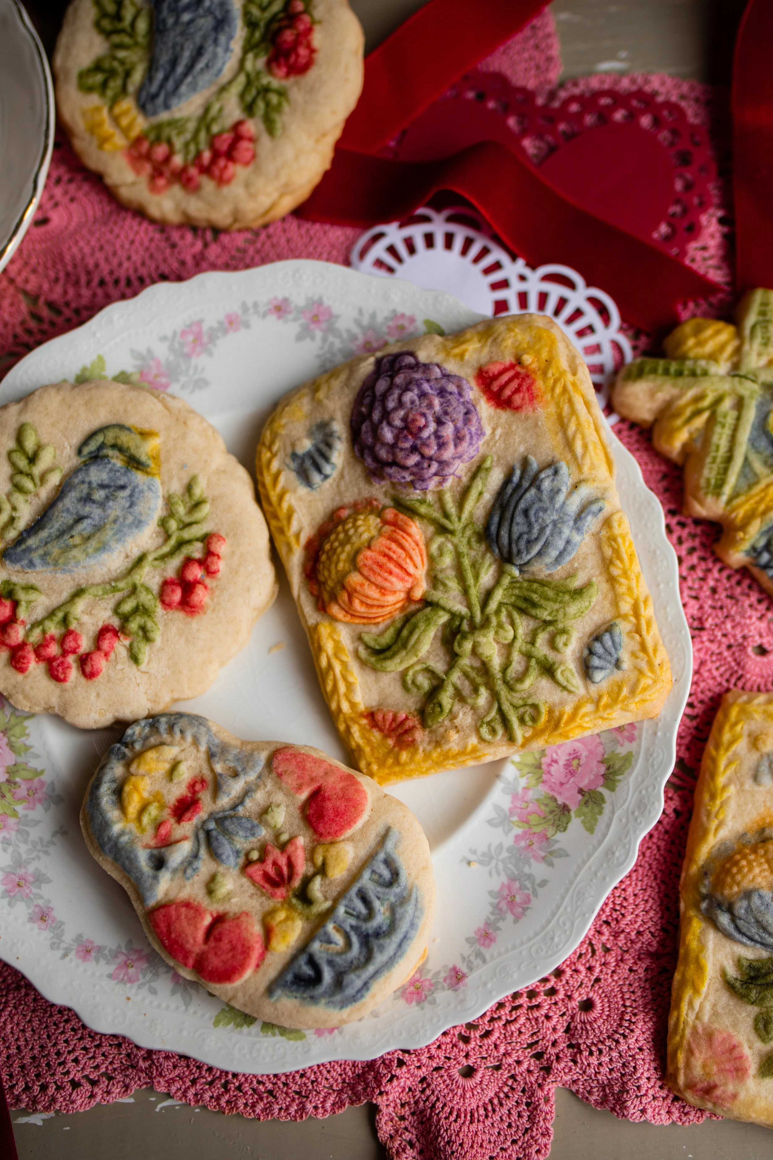 Victorian Painted Springerle Cookies