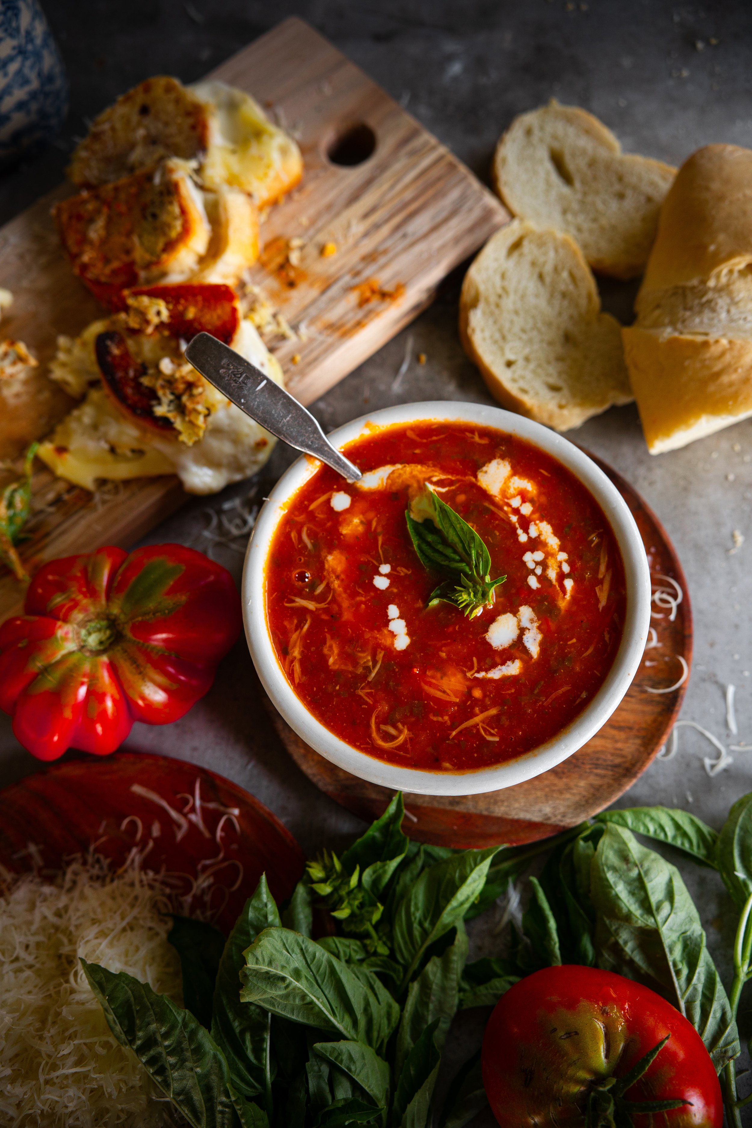 Roasted Tomato Basil Soup Recipe