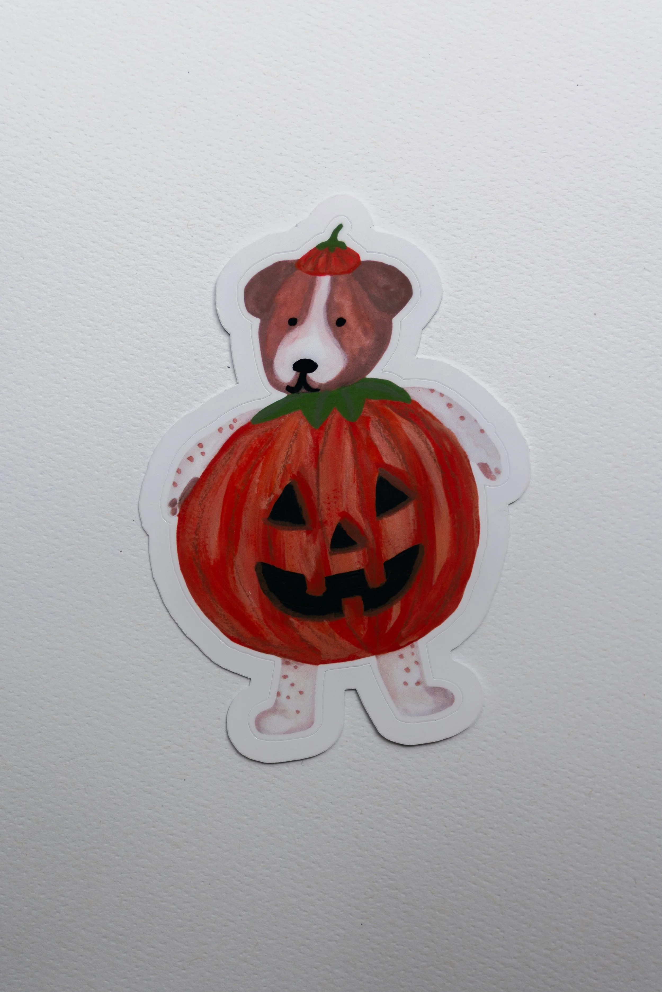 Archie's Pumpkin Costume Die Cut Sticker