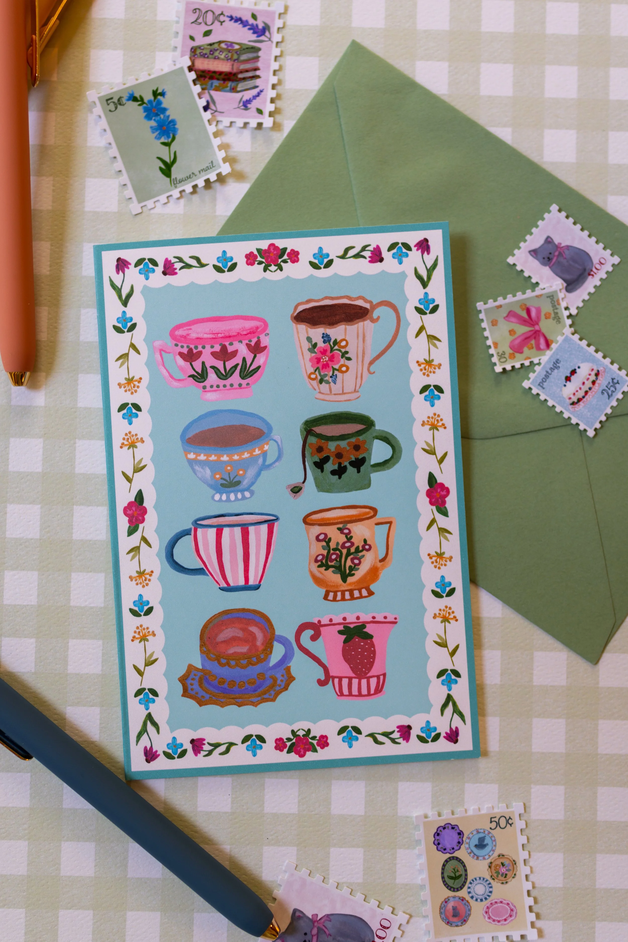 Blank inside card for birthdays, hostess gifts, and thank-you notes.