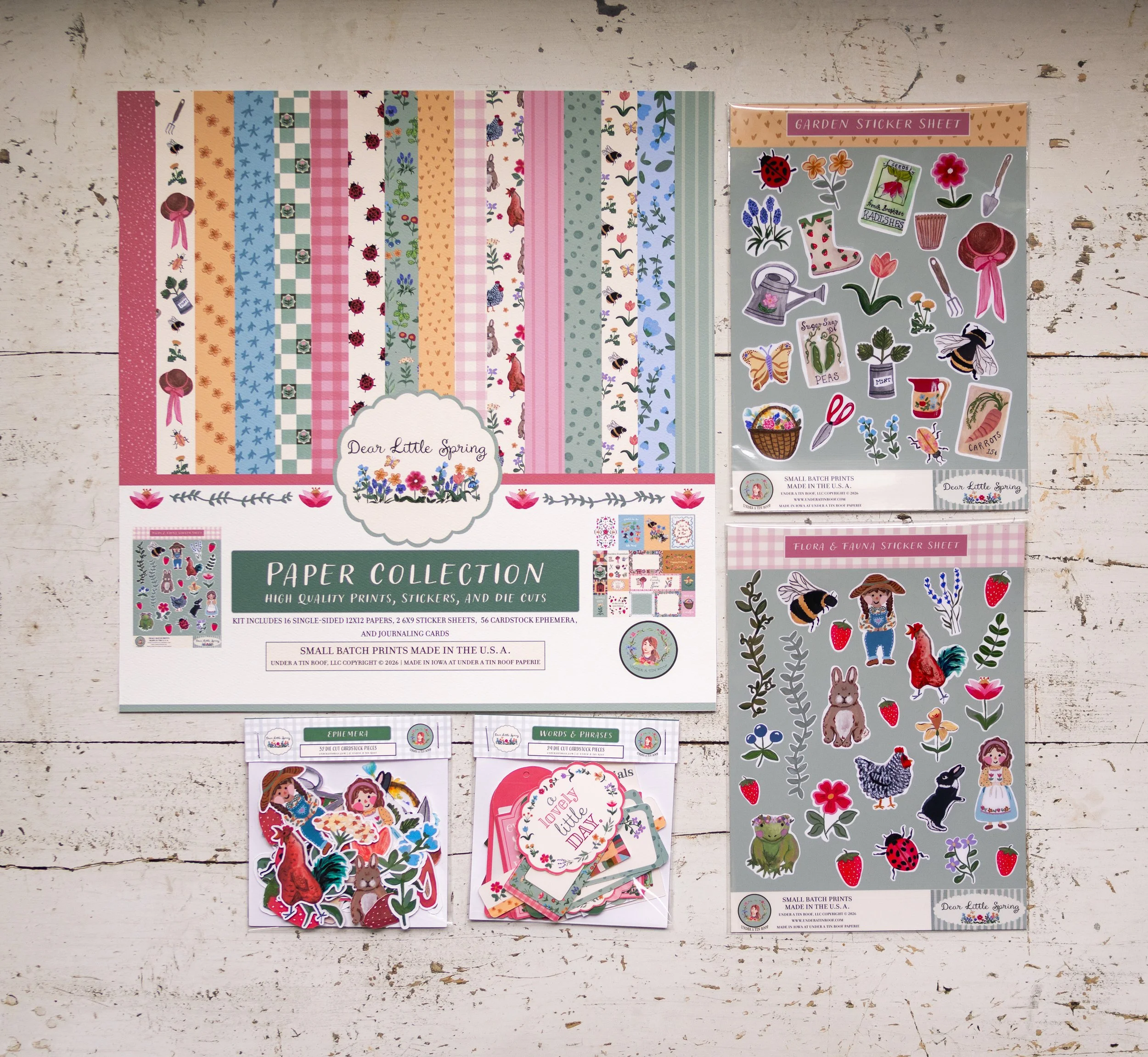 Dear Little Spring Full Collection Set | Paper Craft Bundle