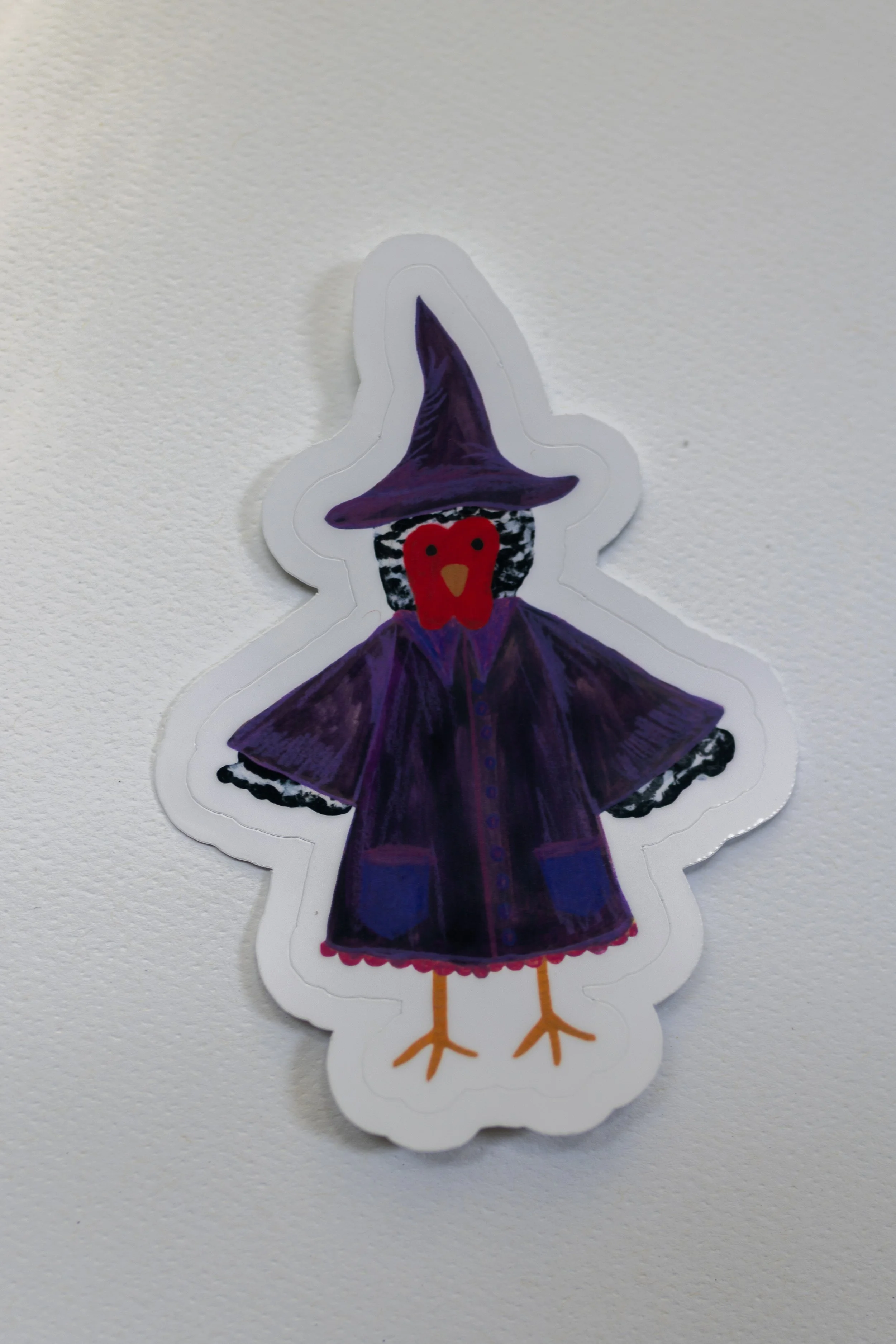 Muriel's Witch Costume Die Cut Sticker