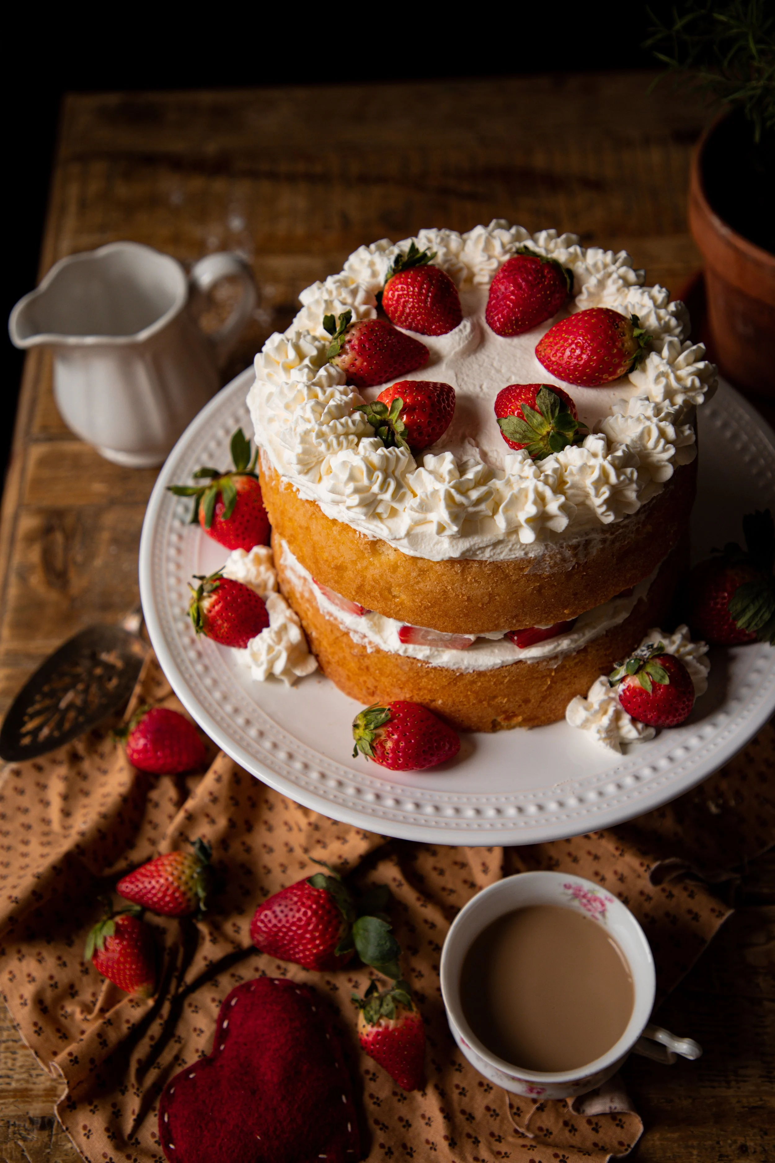 Strawberry Shortcake Birthday Cake