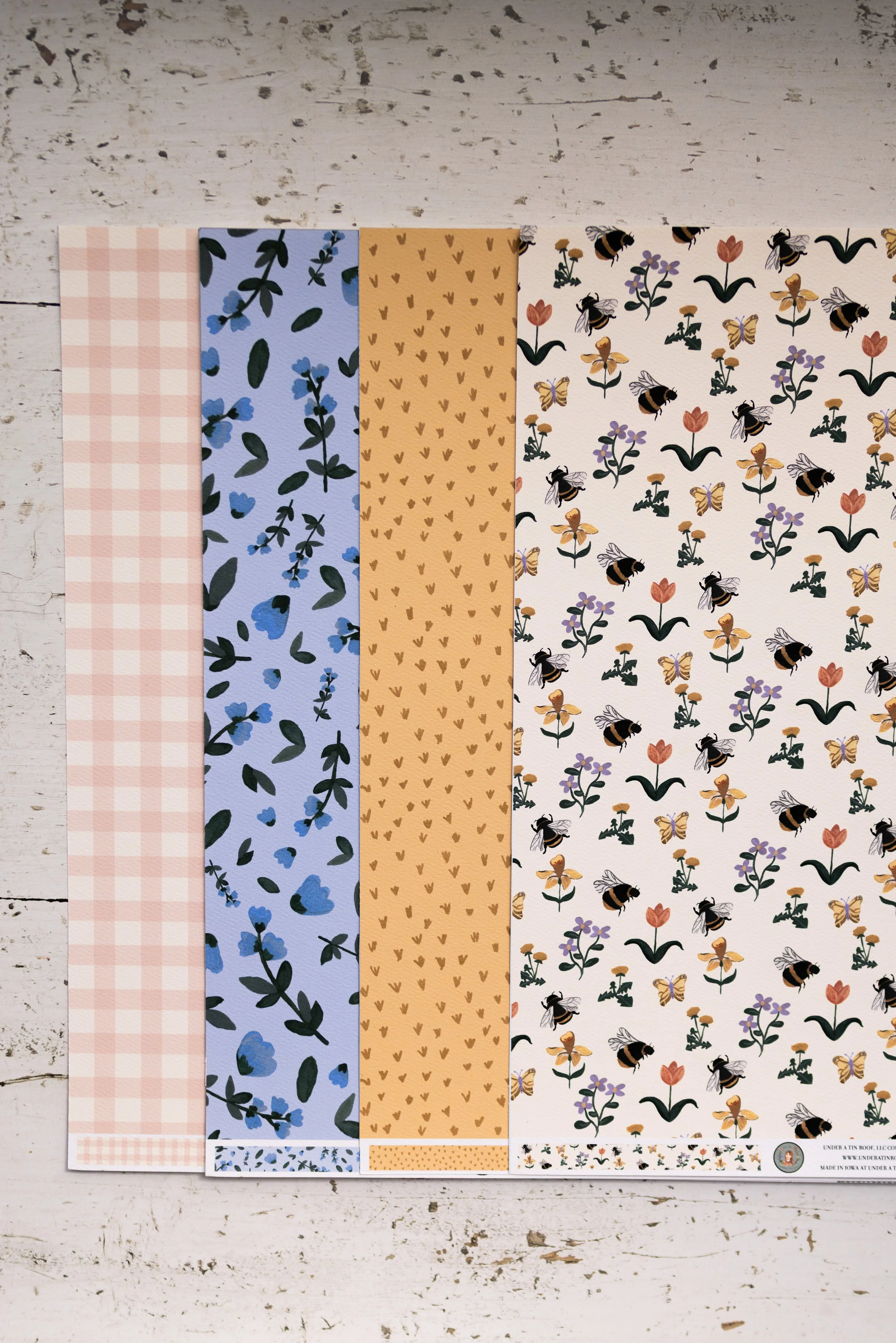 Dear Little Spring: Pollinator Patch | 12x12 Scrapbook Paper Set