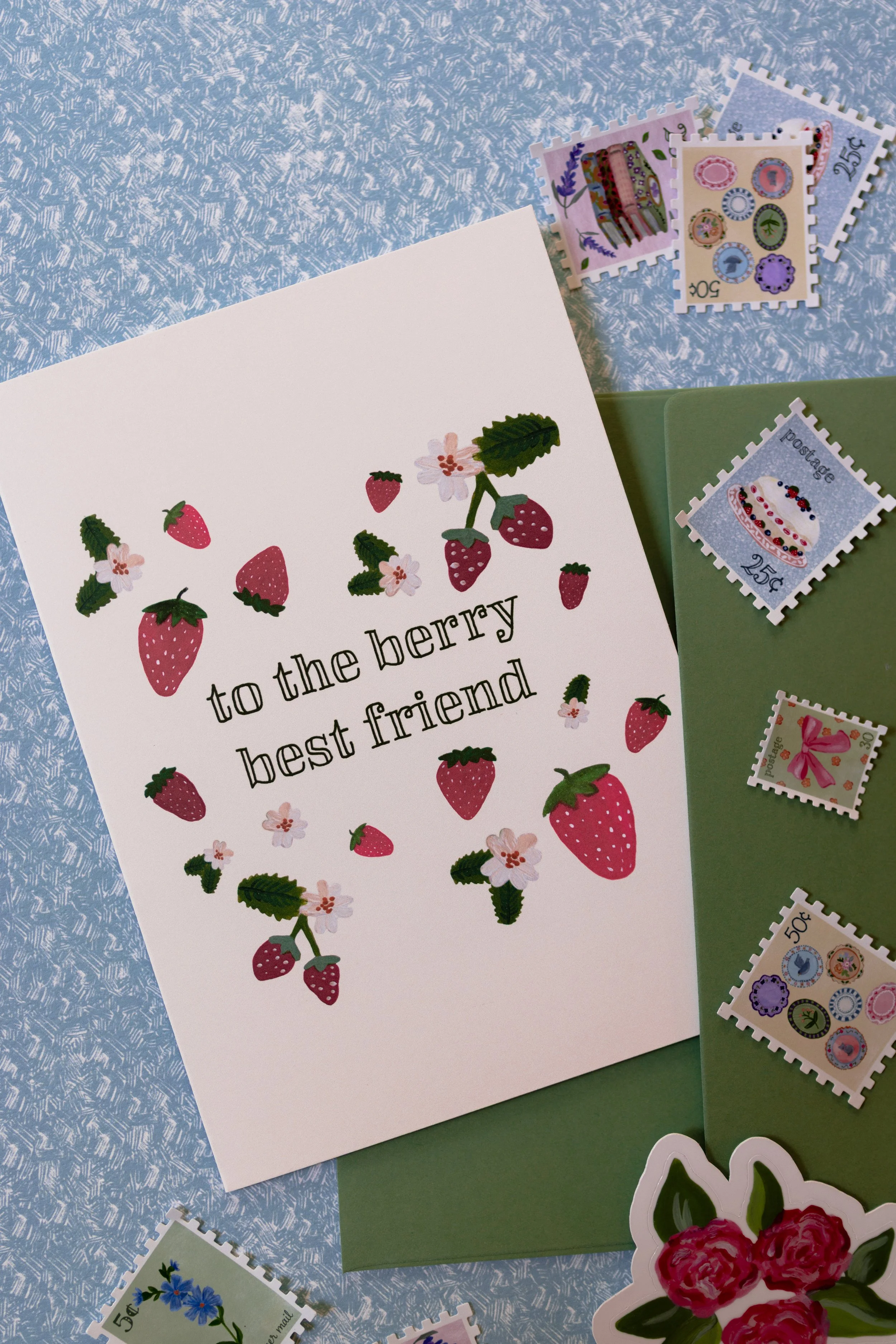 Blank inside card for birthdays, friendship, and thoughtful notes.