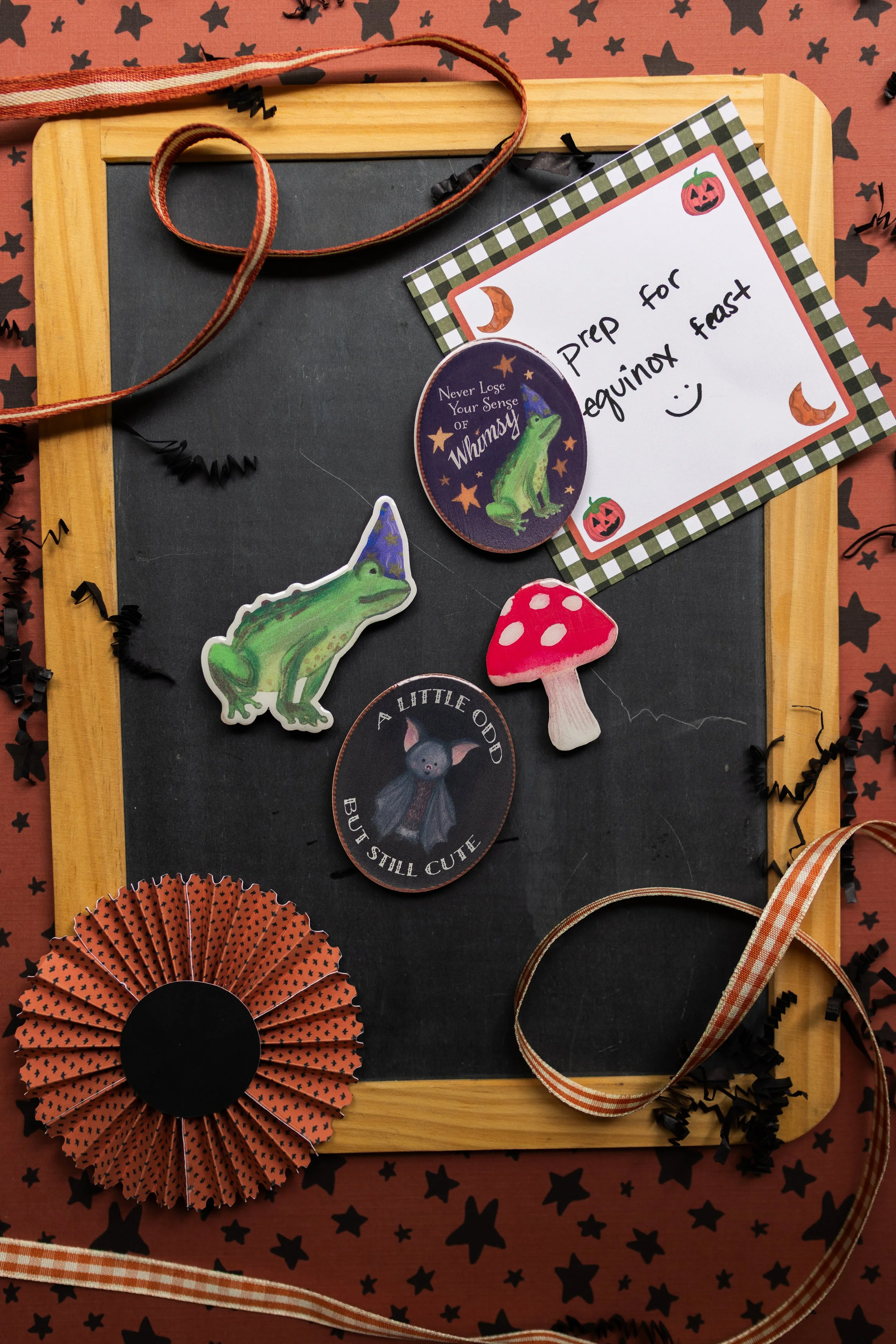 Crooked Candle Wooden Magnet Set