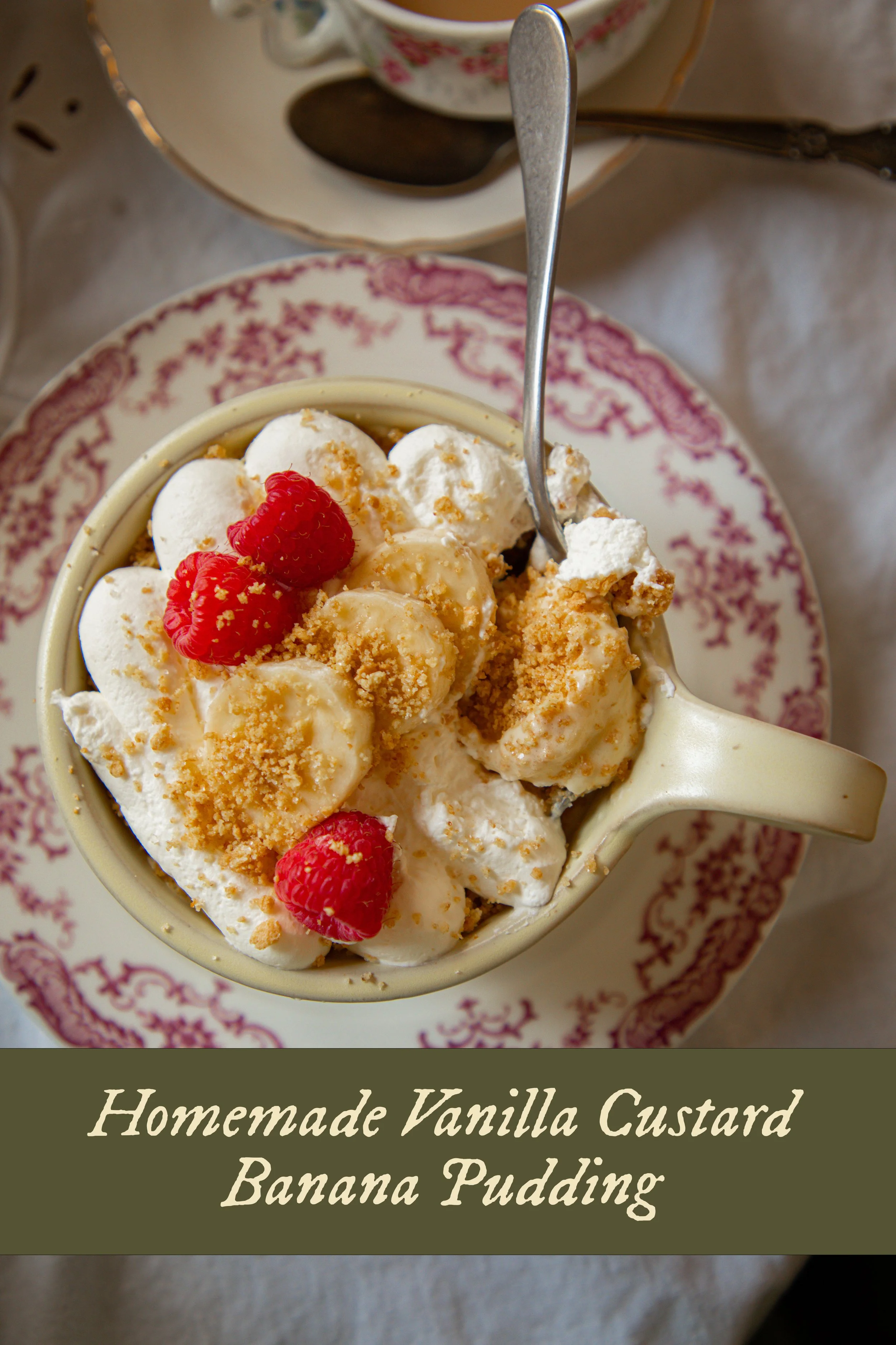 Banana Pudding with Graham Cracker Crumbles — Under A Tin Roof