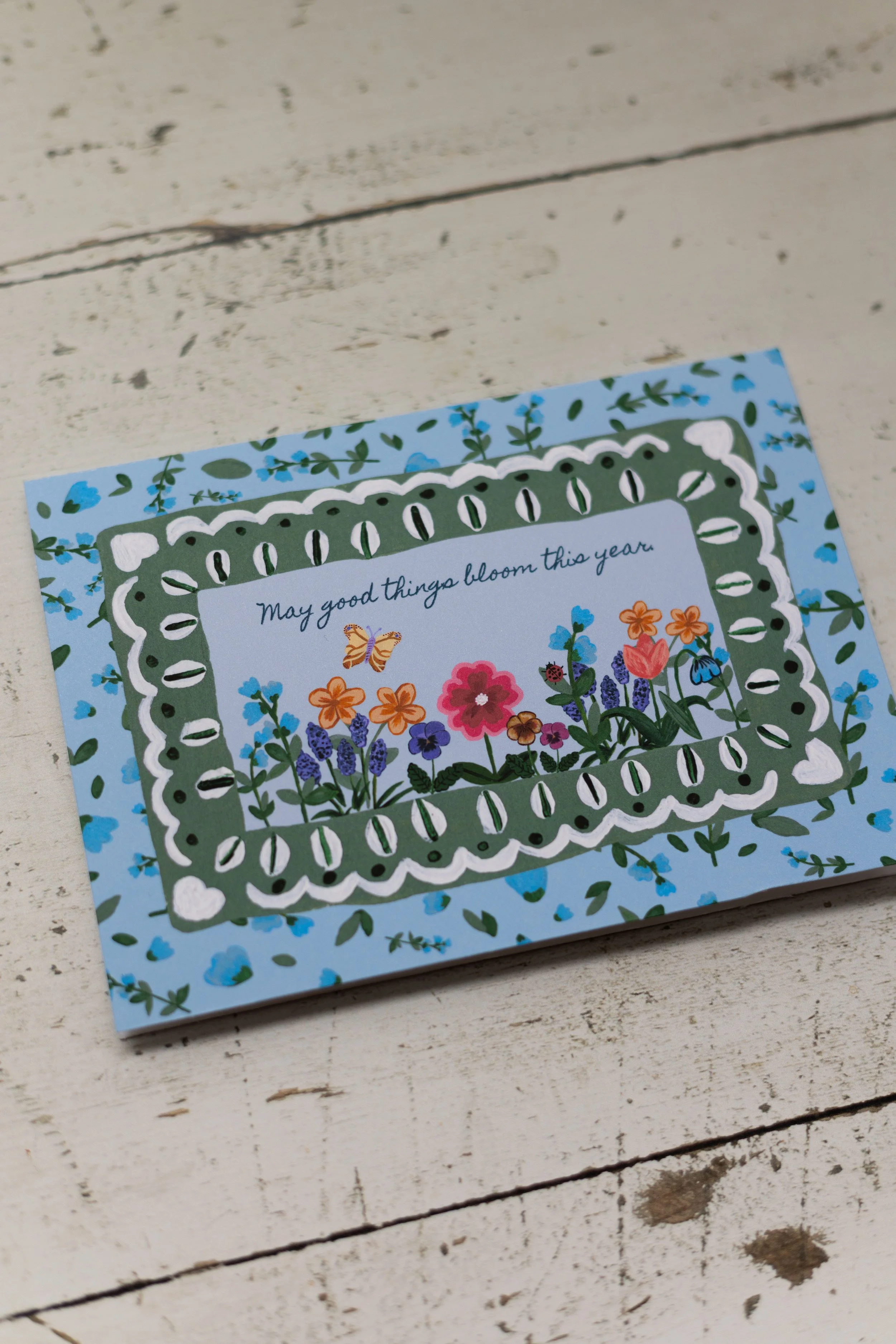 Dear Little Spring: Good Things Bloom Greeting Card | 4x6
