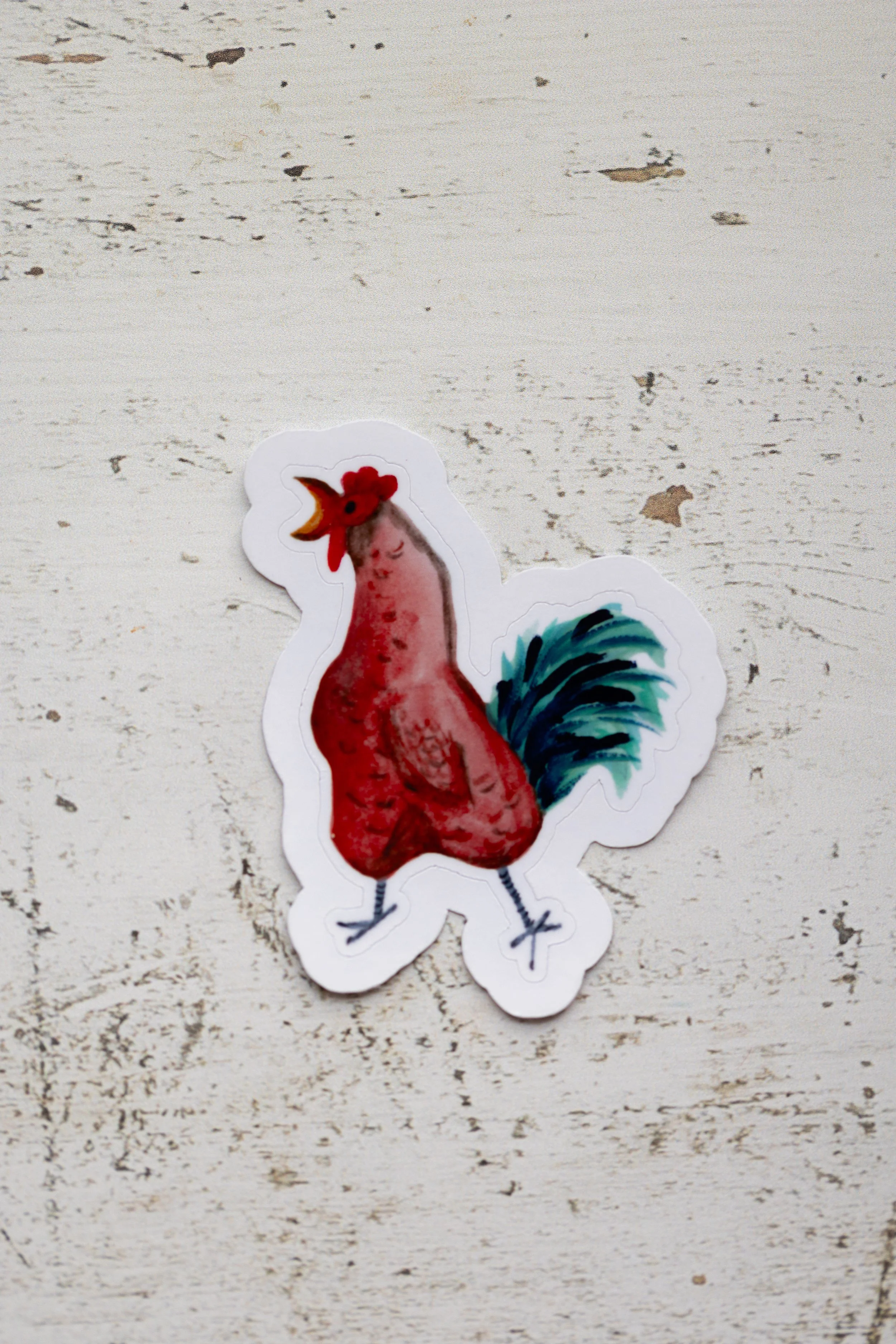 Dear Little Spring: Martin Rooster Sticker | Die Cut Sticker